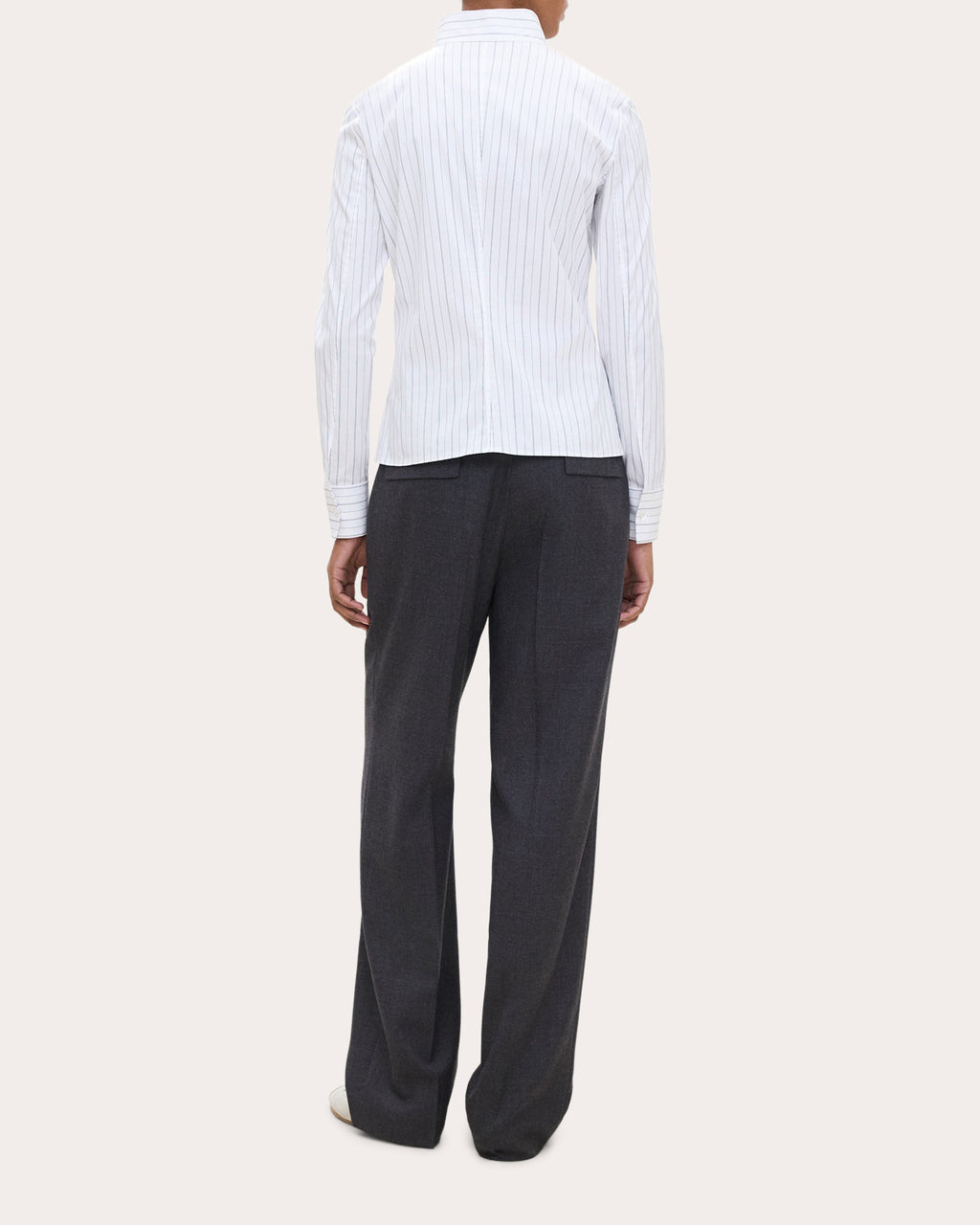 Stripe Poplin Slim Tailored Shirt