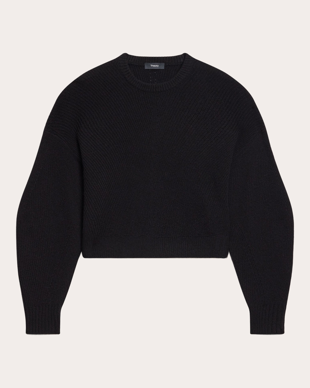 Textural Ribbed Cashmere Pullover