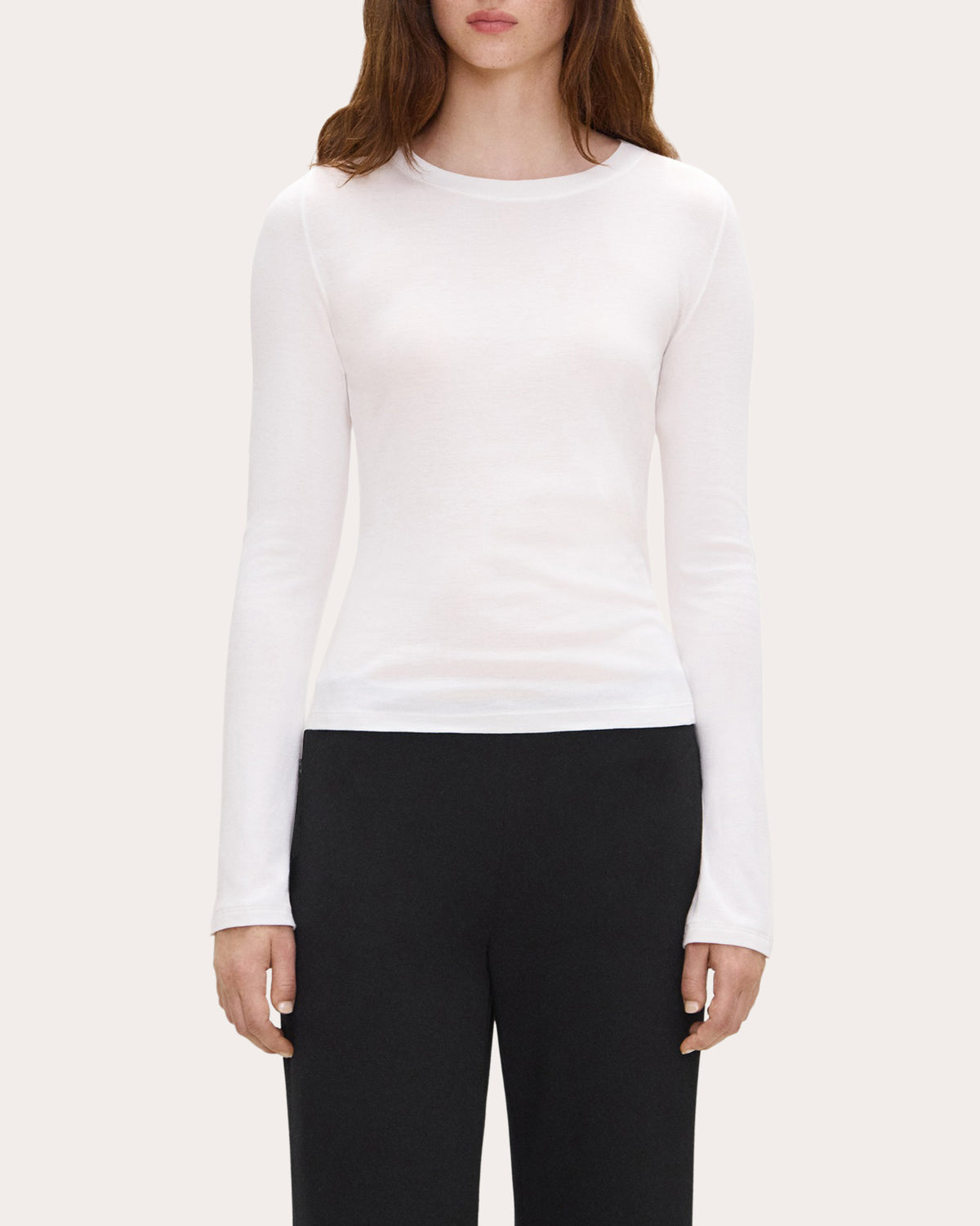 Cotton Modal Slim Long-Sleeve Top
