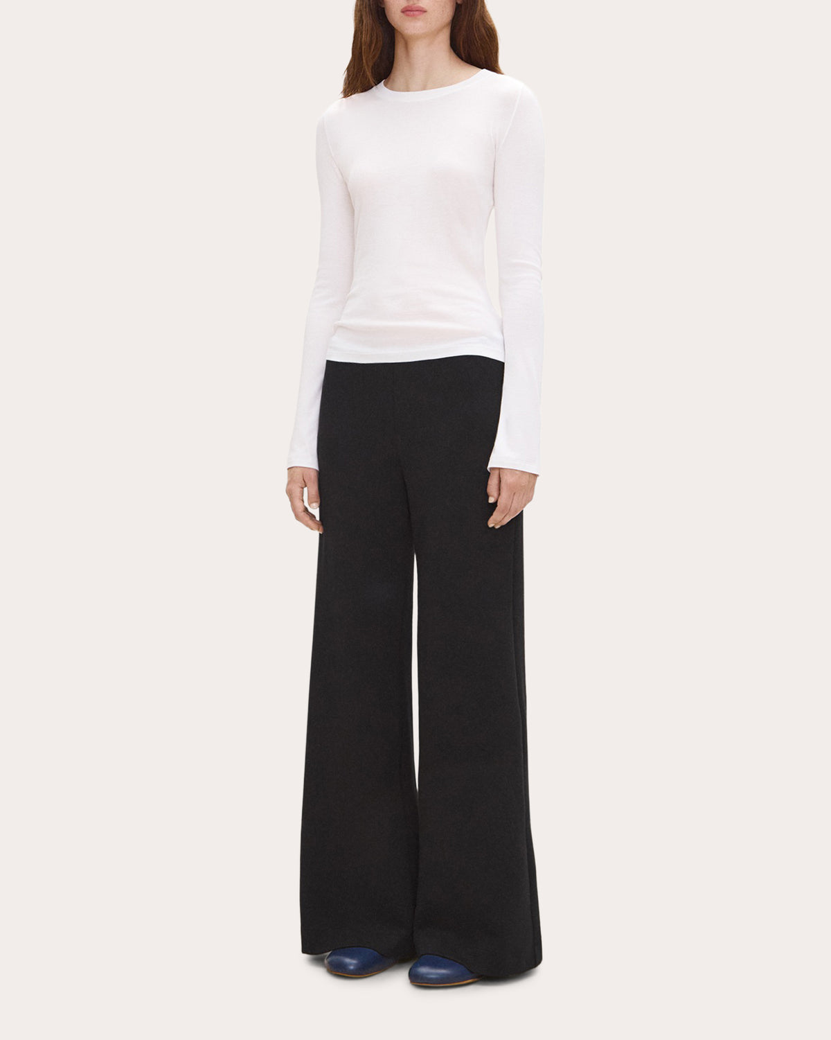 Cotton Modal Slim Long-Sleeve Top