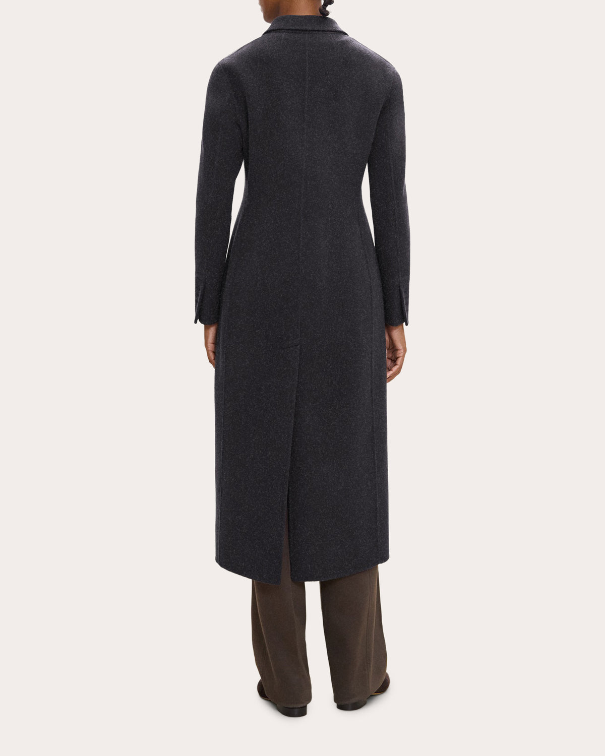 Brushed Wool Elongated Blazer Coat