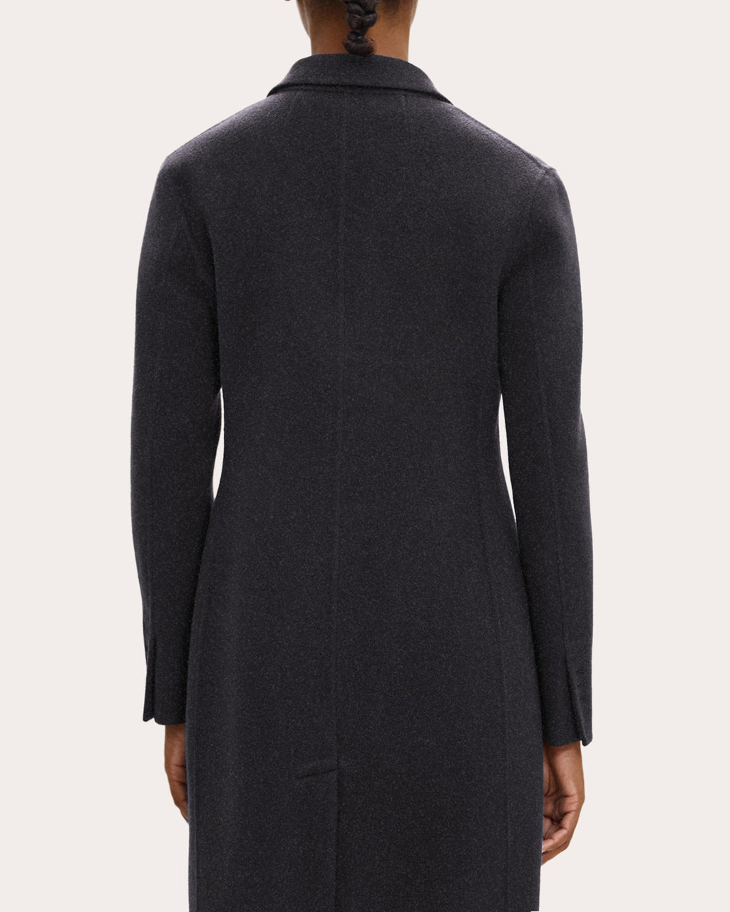 Brushed Wool Elongated Blazer Coat
