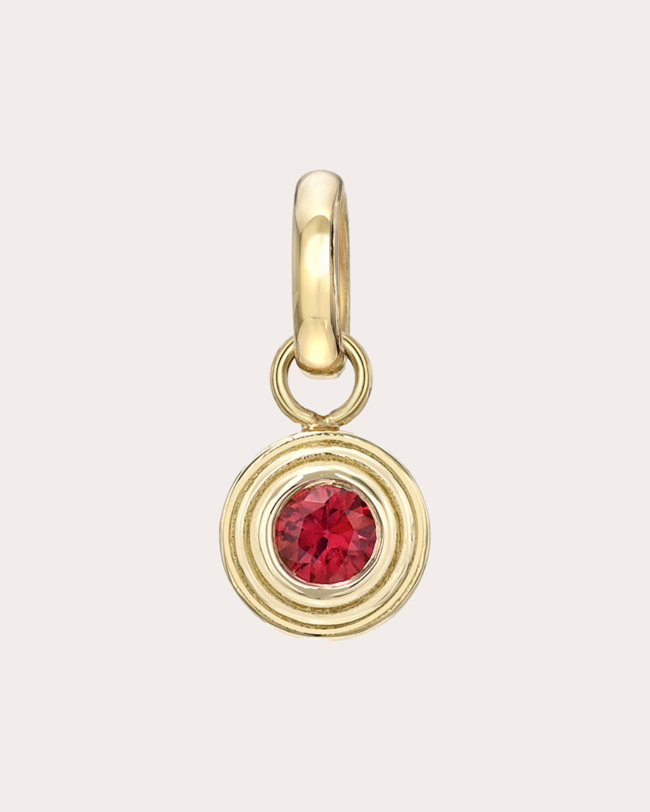 Birthstone Triple Bezel Pendant
