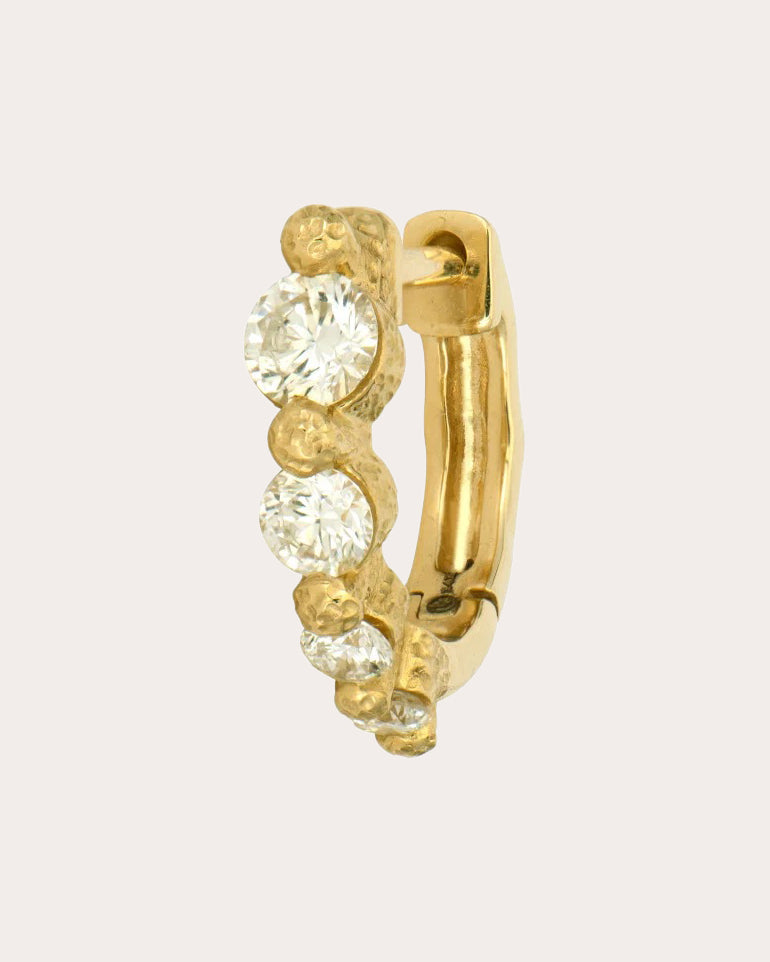 Diamond Timeless Small Graduated Hoop Earring