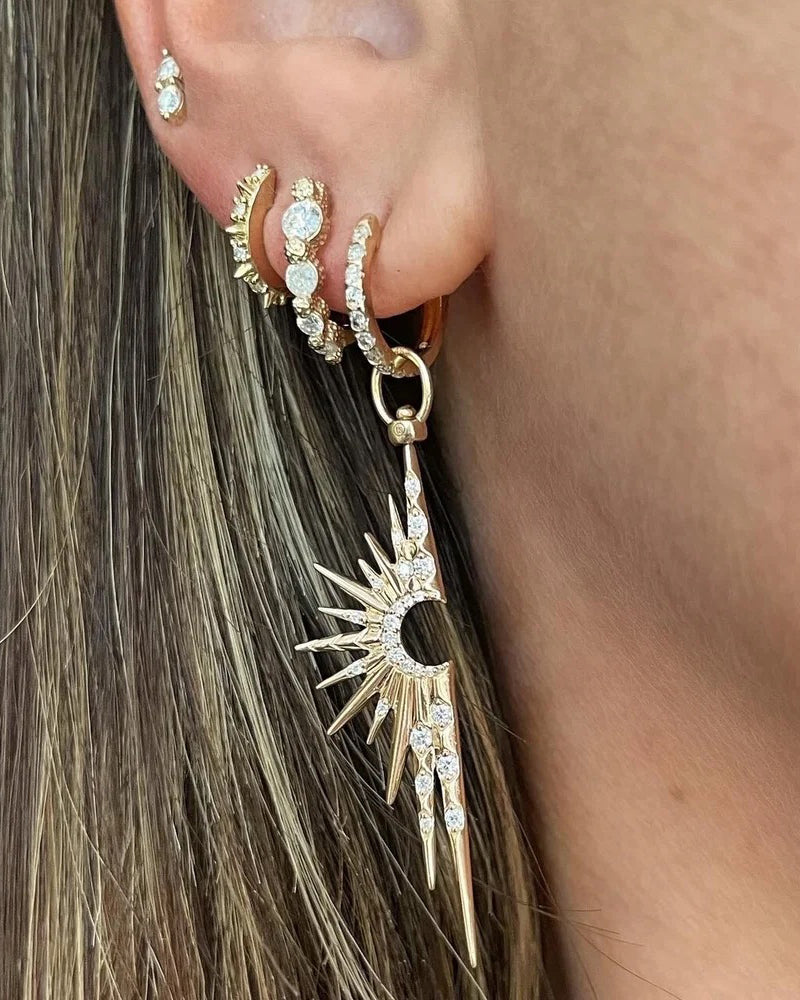 Diamond Timeless Small Graduated Hoop Earring