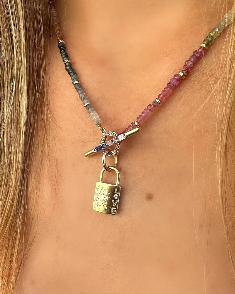 Diamond Medium Love Lock Pendant