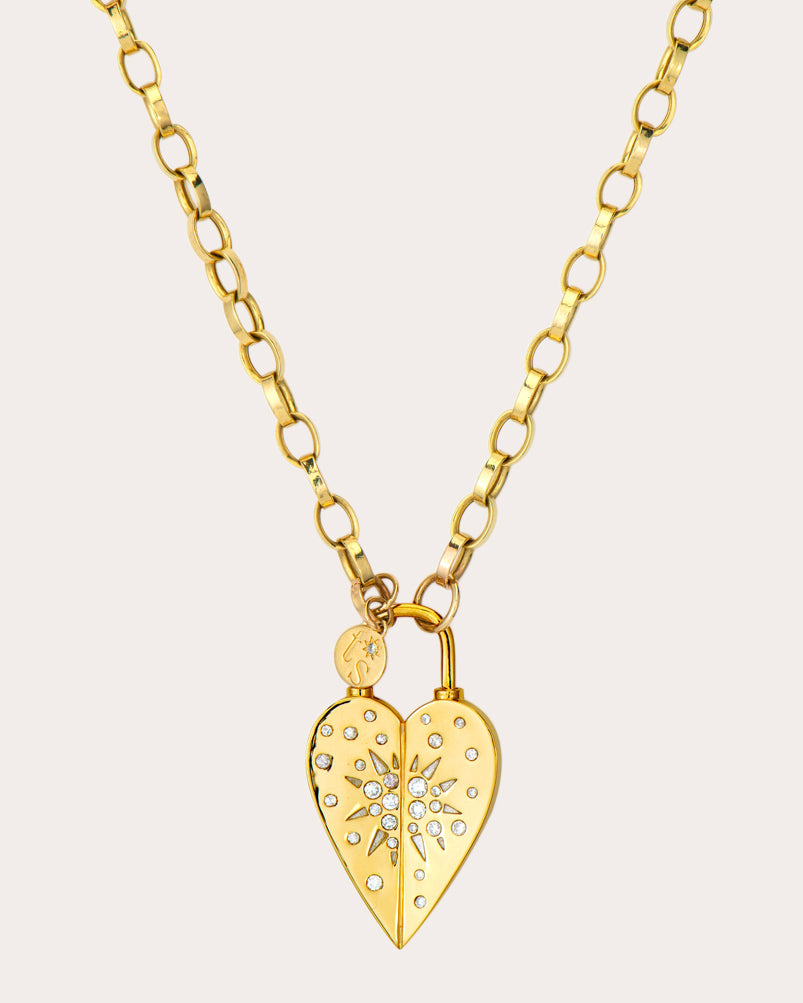 Diamond Love Explosion Heart Pendant