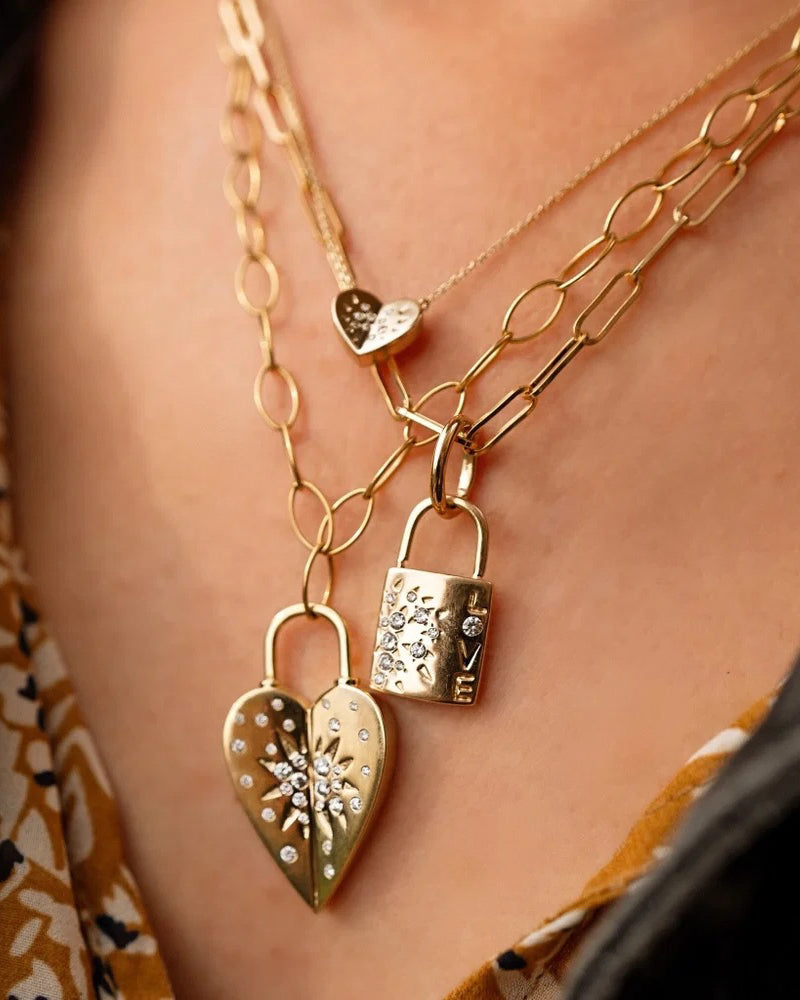 Diamond Love Explosion Heart Pendant