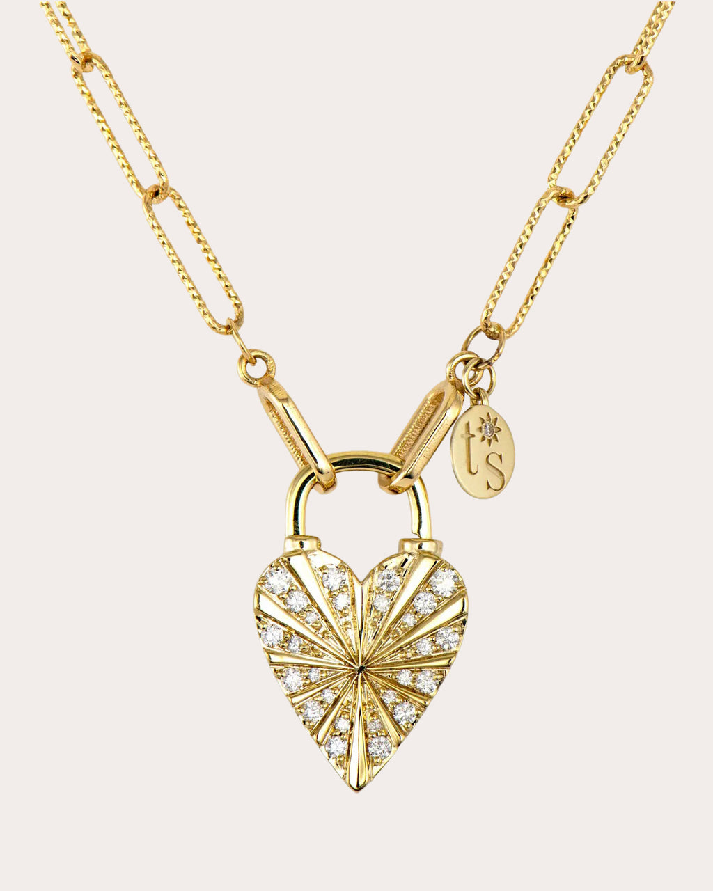 14k Gold Love Explosion Reversible Pendant