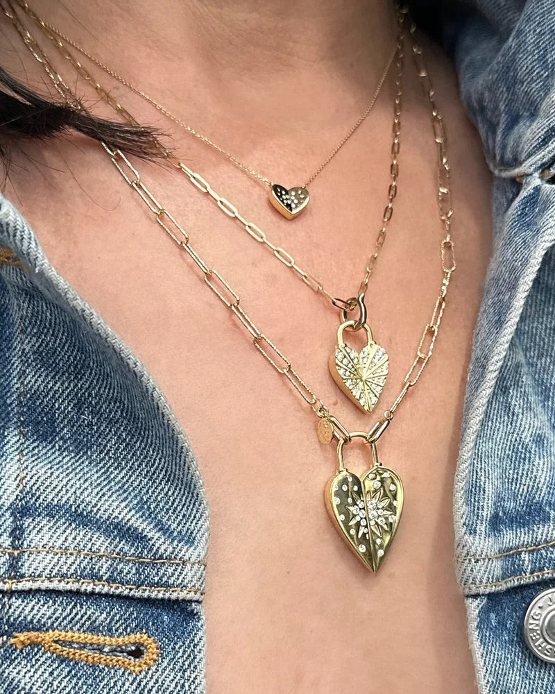 14k Gold Love Explosion Reversible Pendant