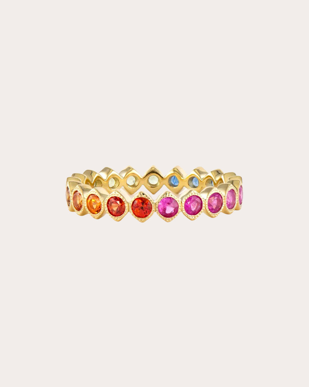 Rainbow Sapphire Show Your Love Eternity Ring