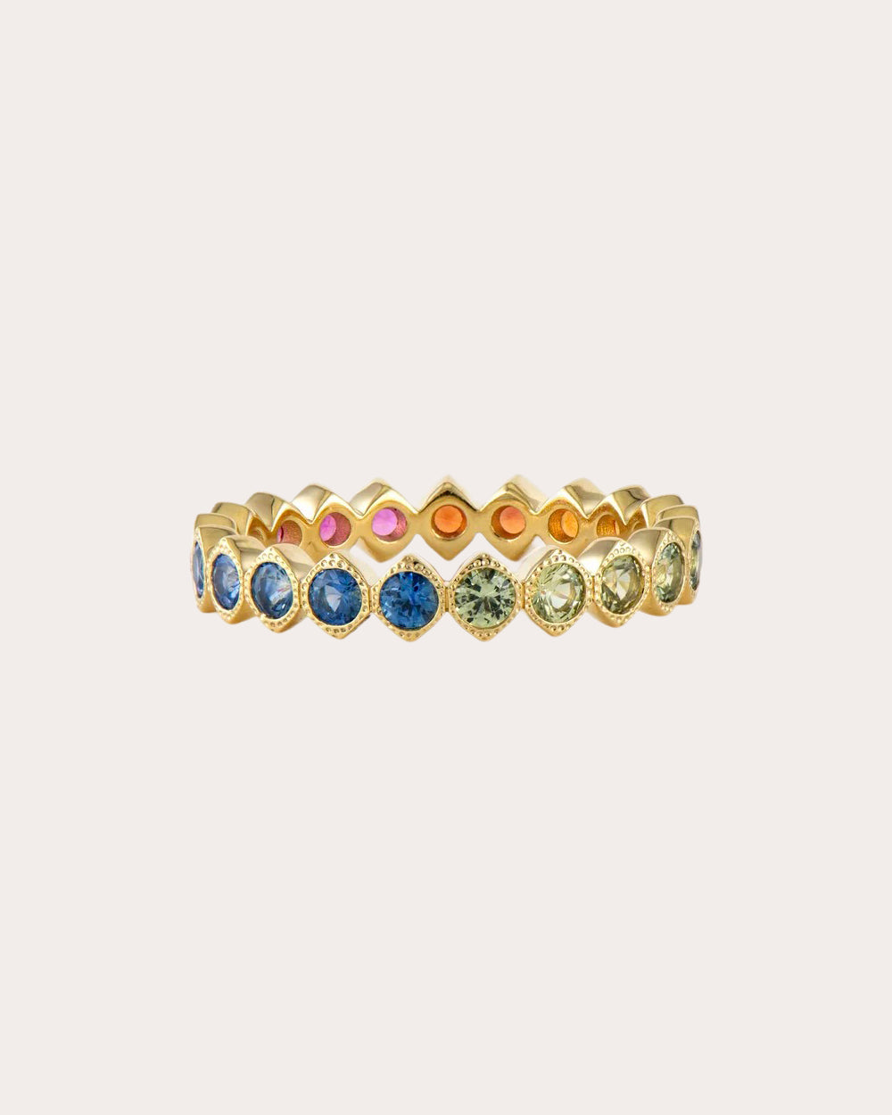 Rainbow Sapphire Show Your Love Eternity Ring