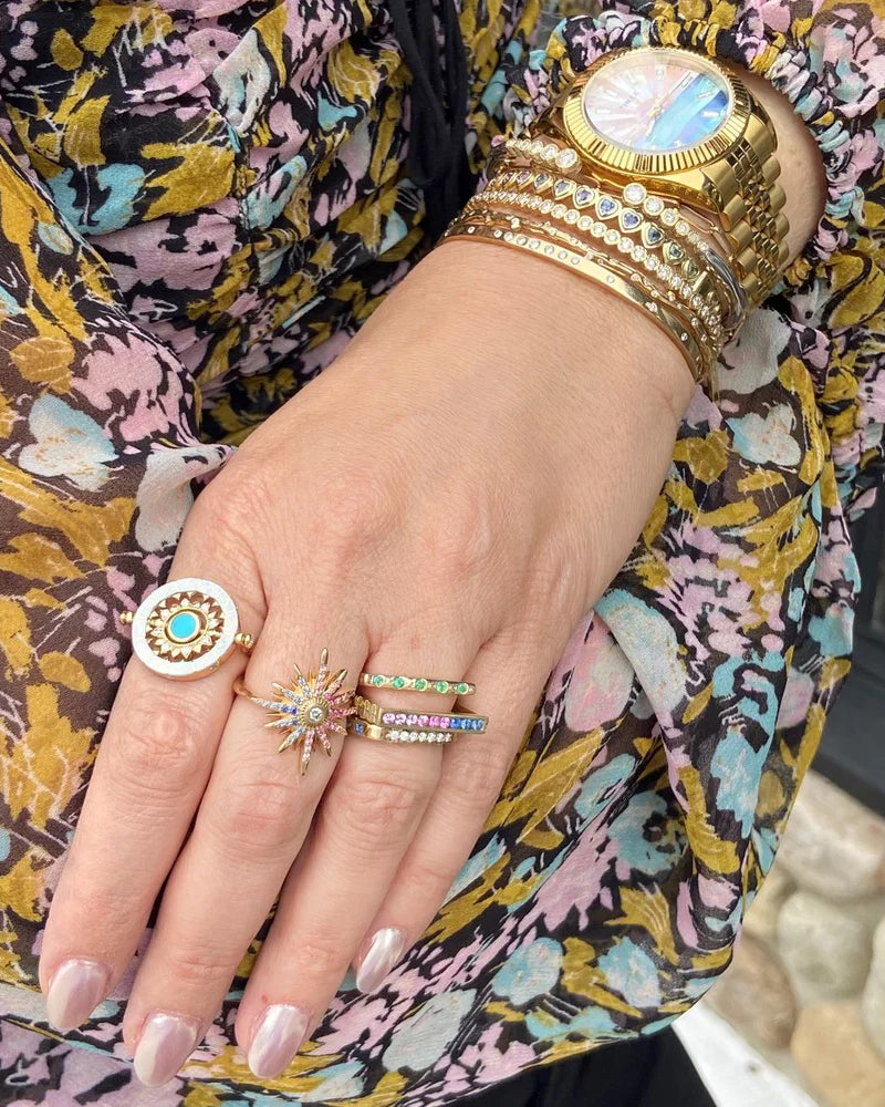 Sapphire Tell Your Story Zodiac Flip Ring