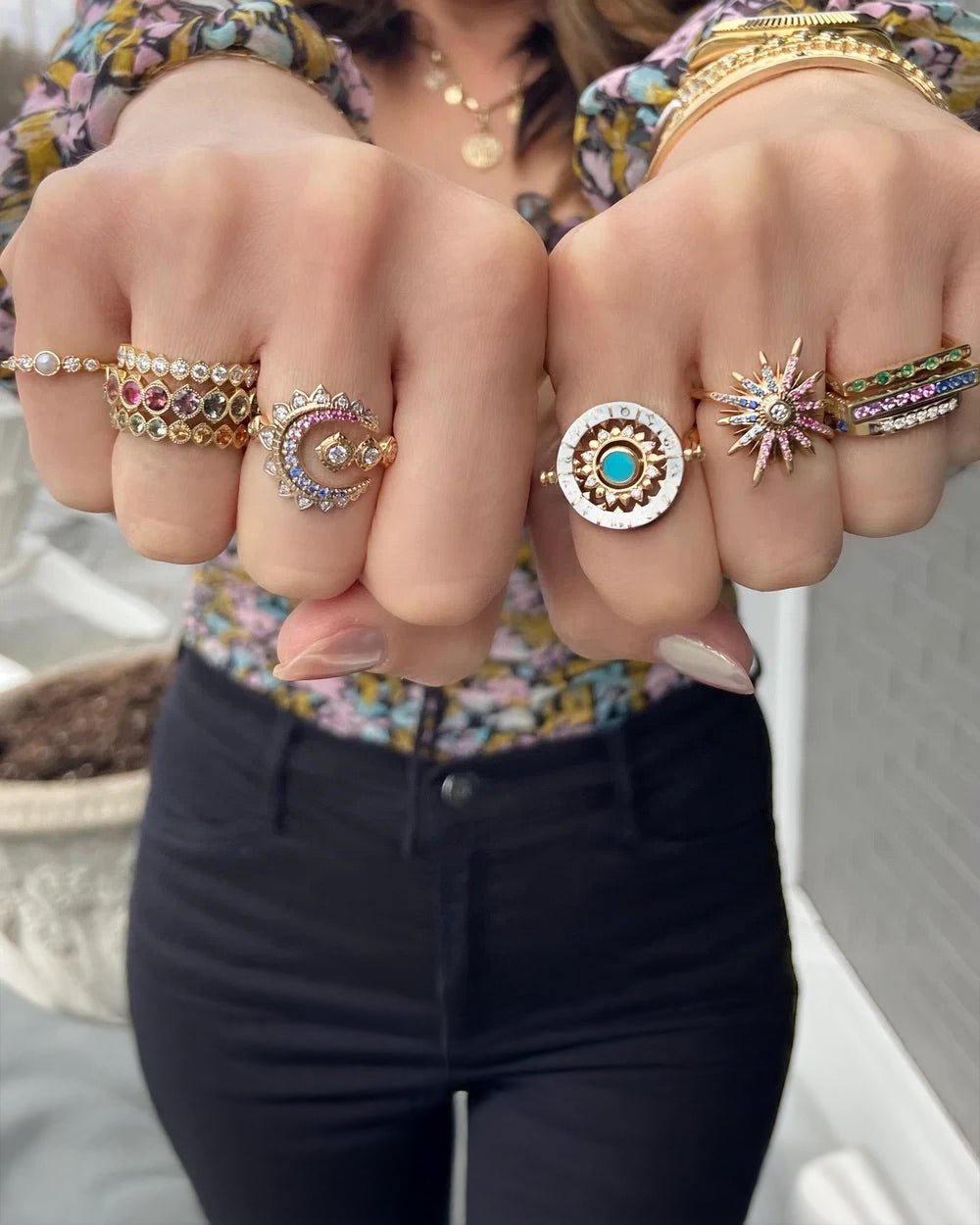 Sapphire Tell Your Story Zodiac Flip Ring