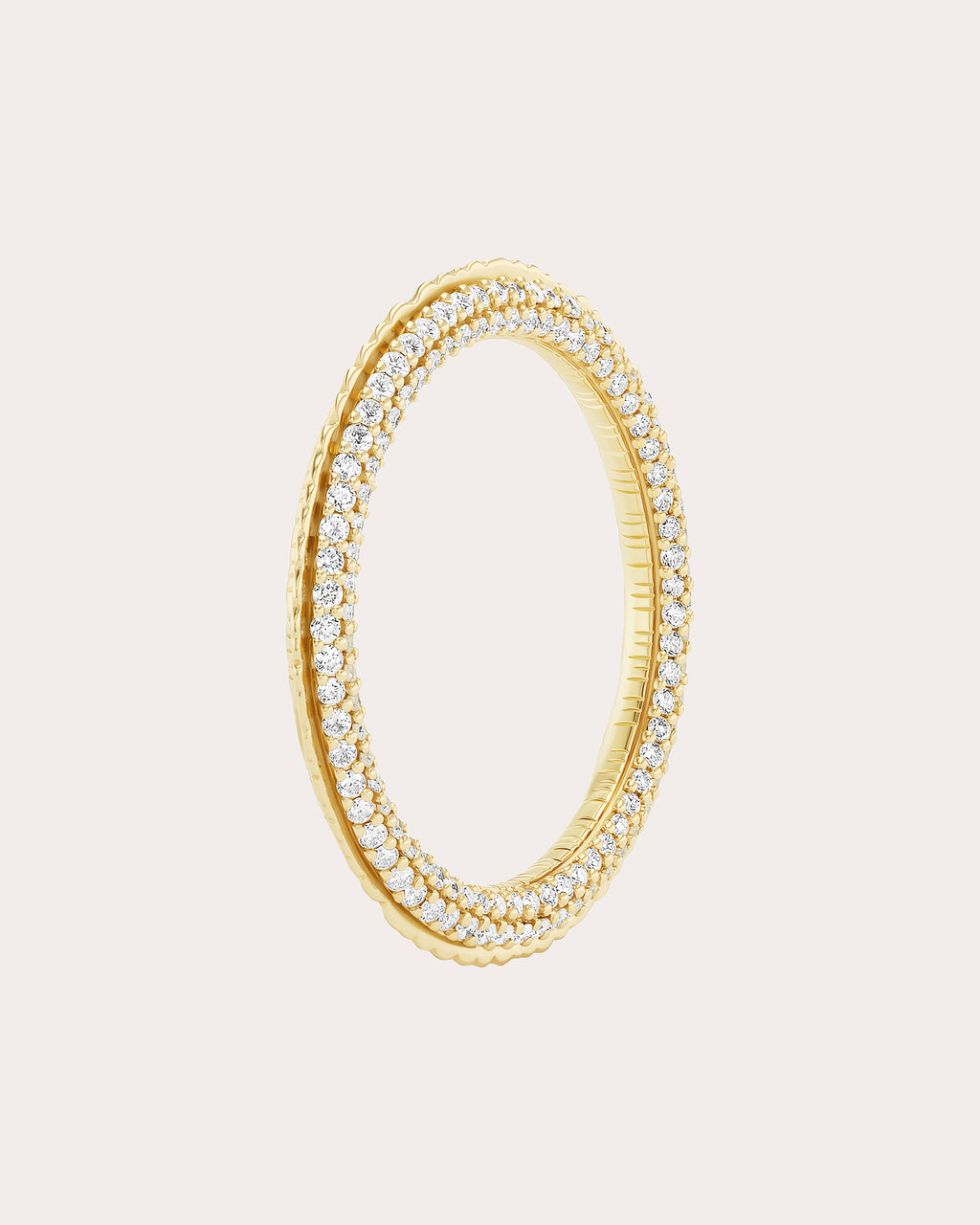 Diamond Tube Dual Side Ring