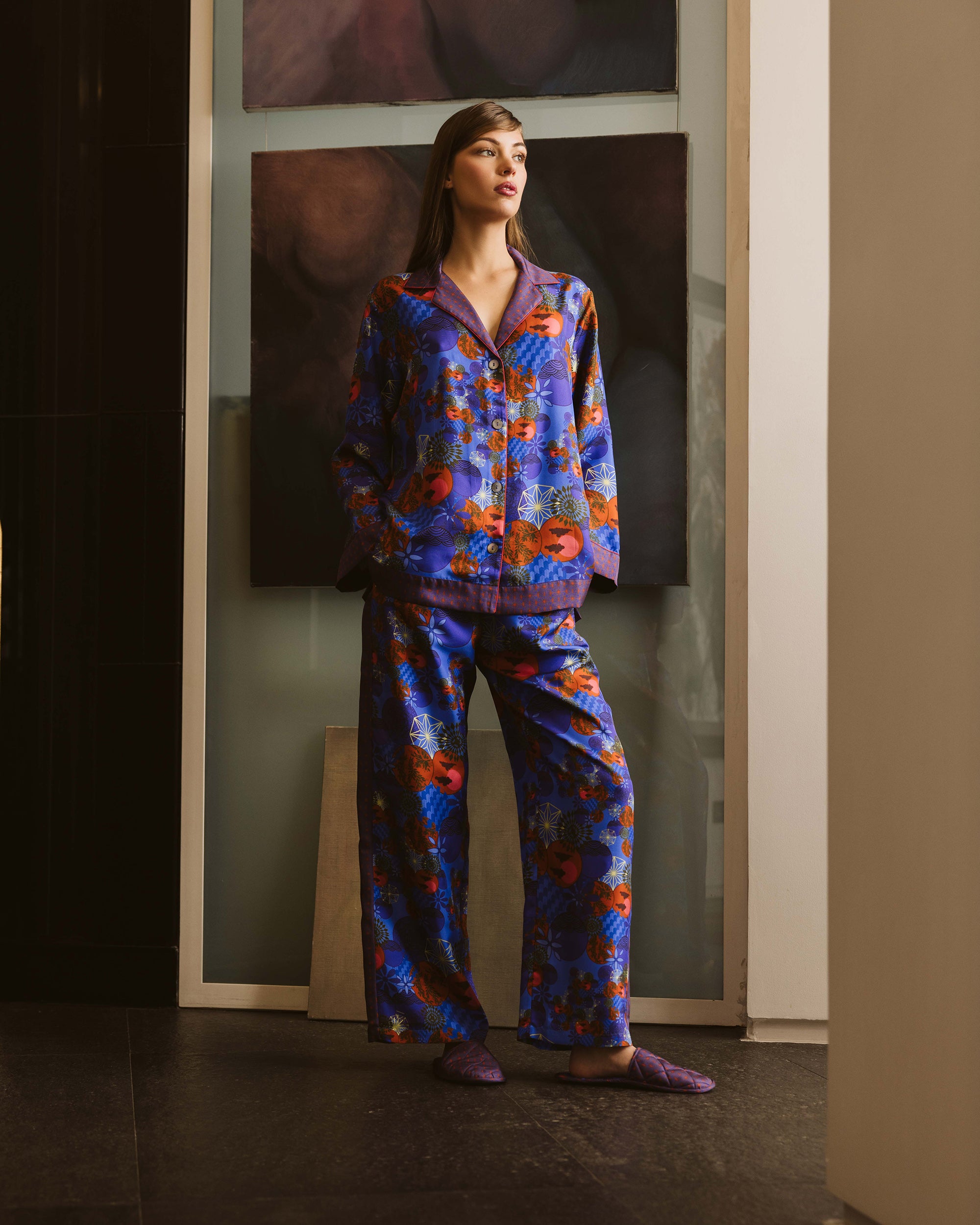 Isa Tama Silk Pajama Set