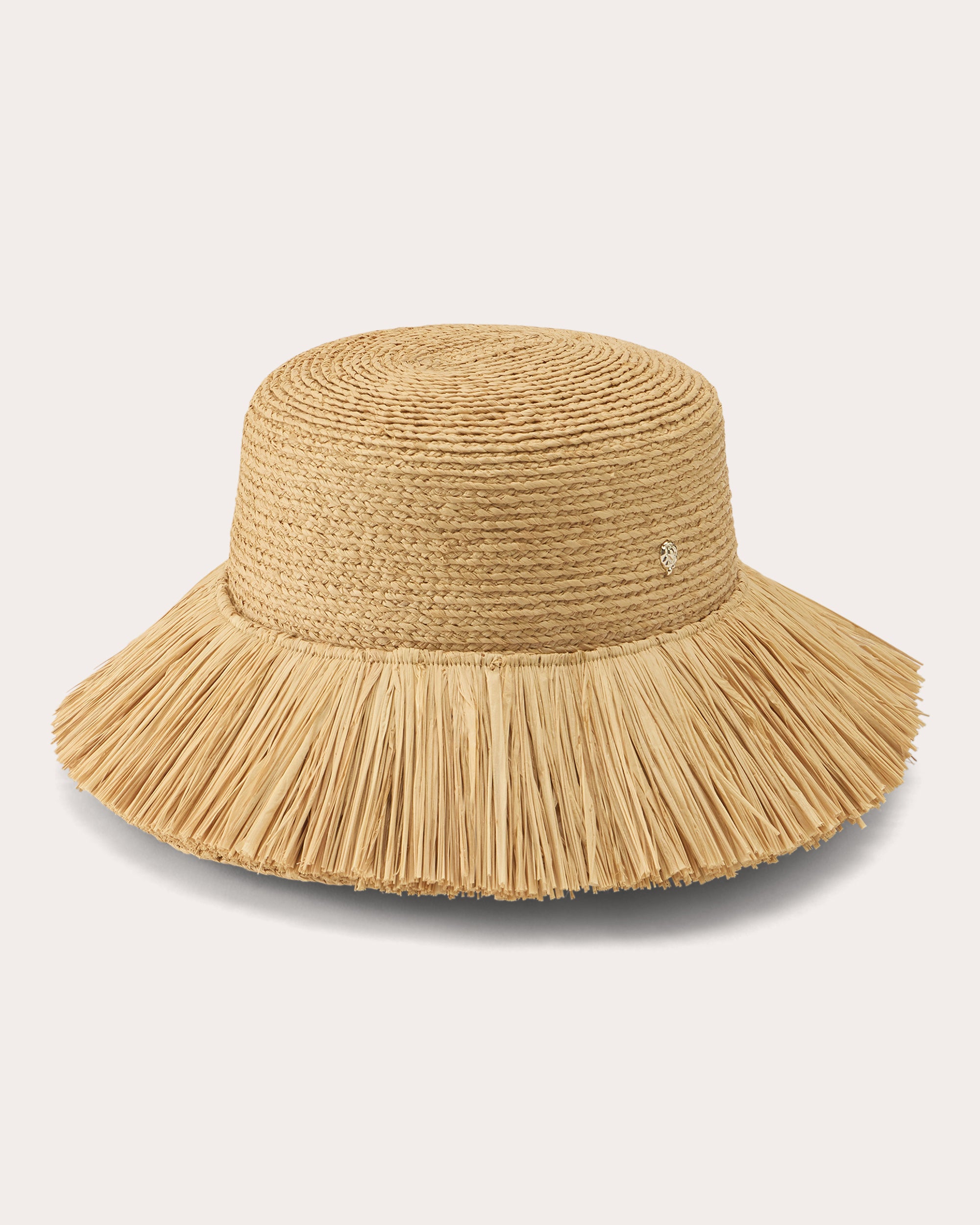 Tate Fringed Raffia Bucket Hat