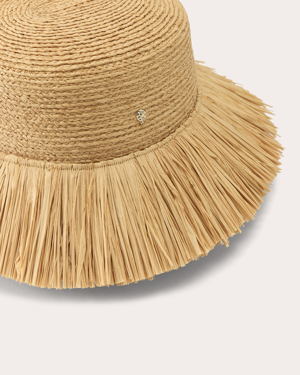 Tate Fringed Raffia Bucket Hat