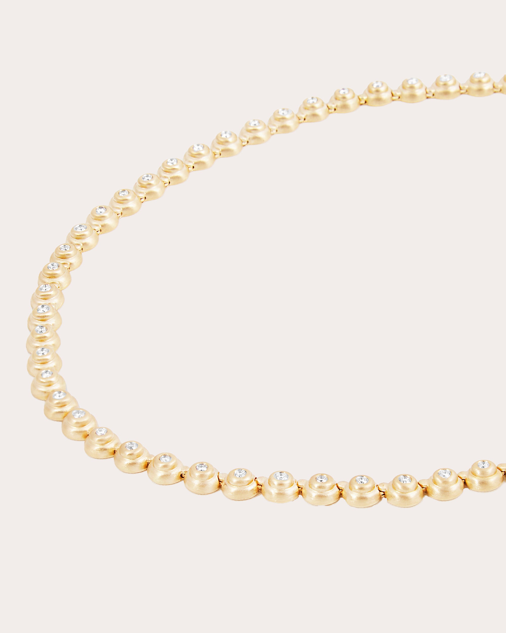 Diamond & 14k Gold Evolve Riviere Link Necklace