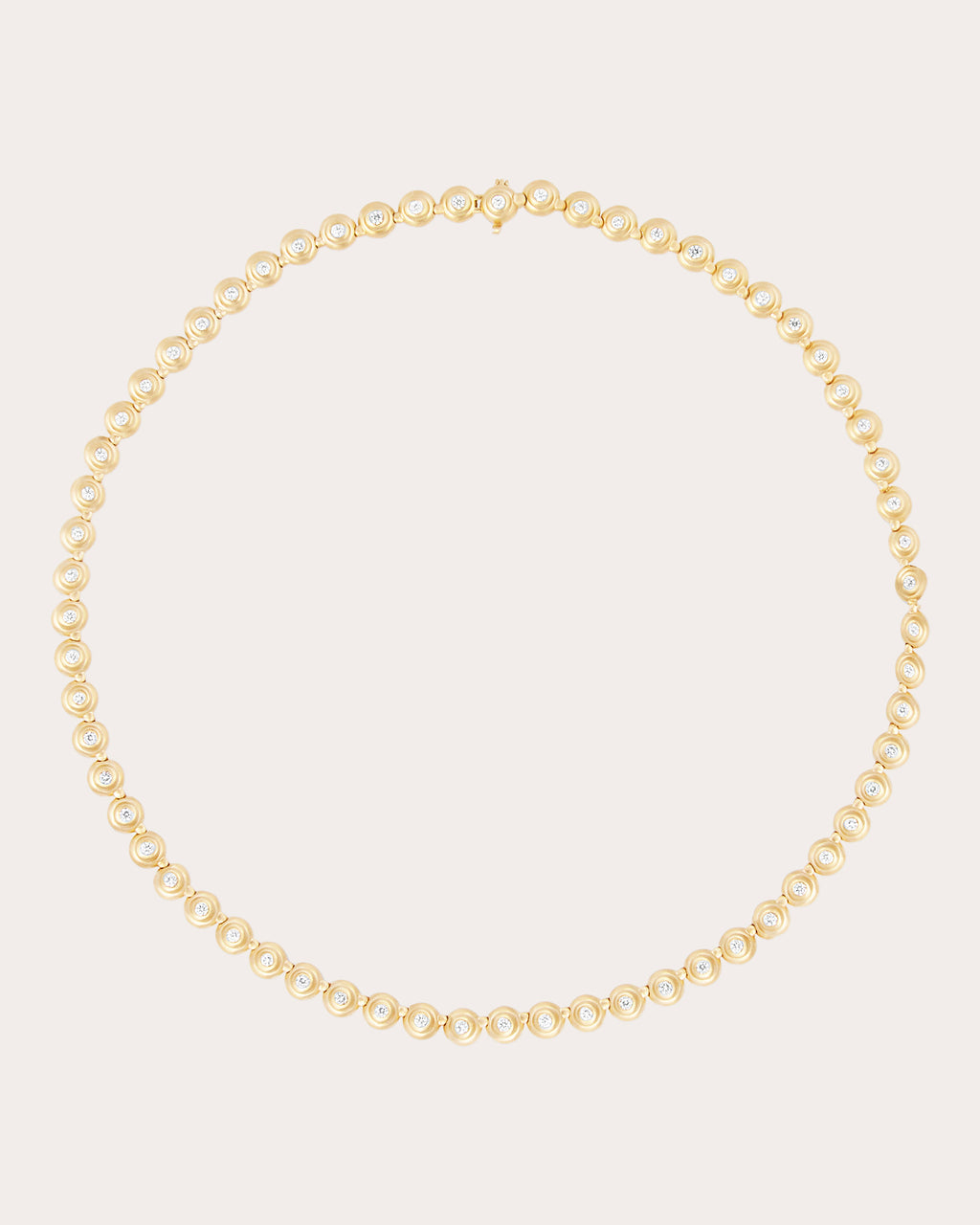 Diamond & 14k Gold Evolve Riviere Link Necklace