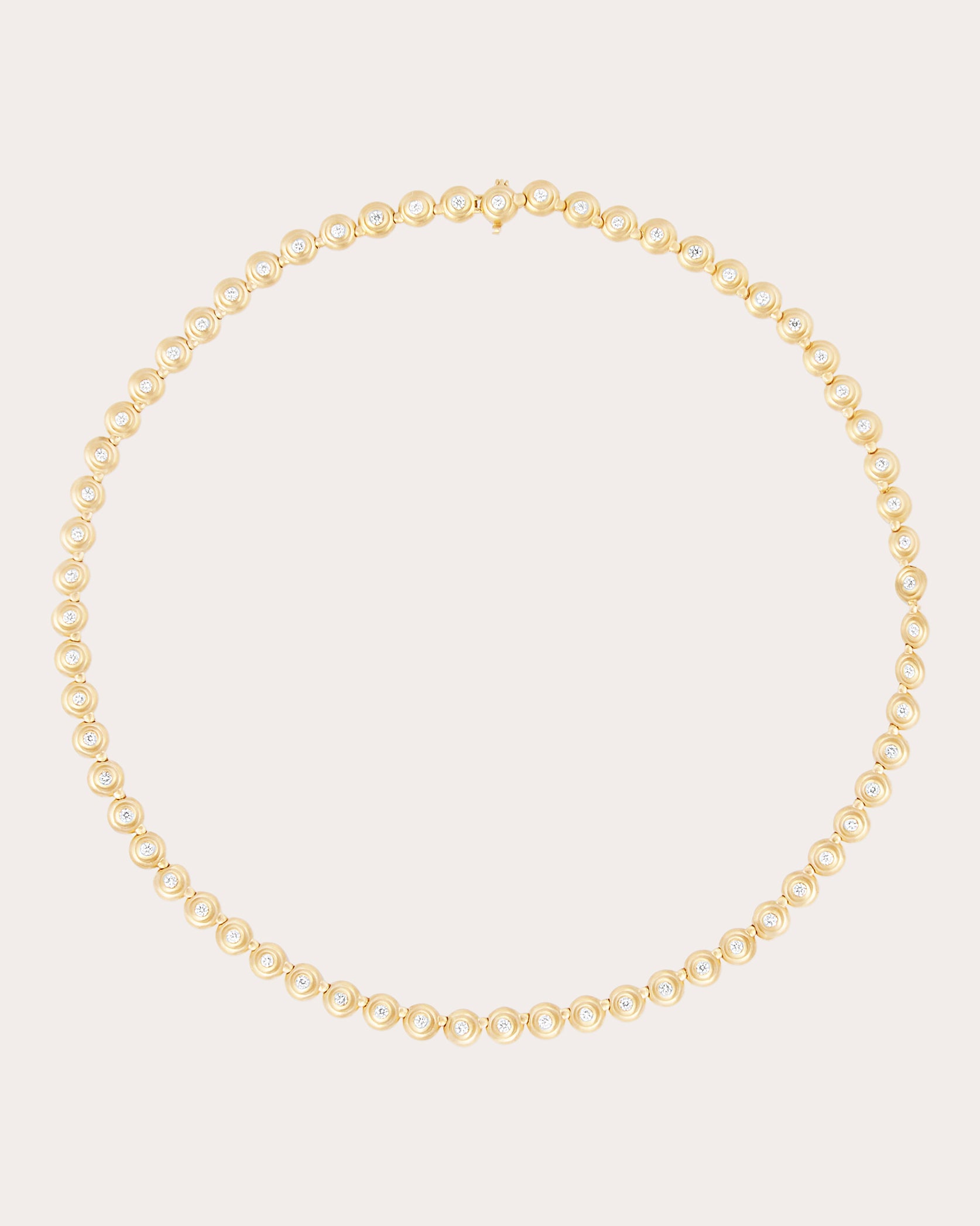 Diamond & 14k Gold Evolve Riviere Link Necklace