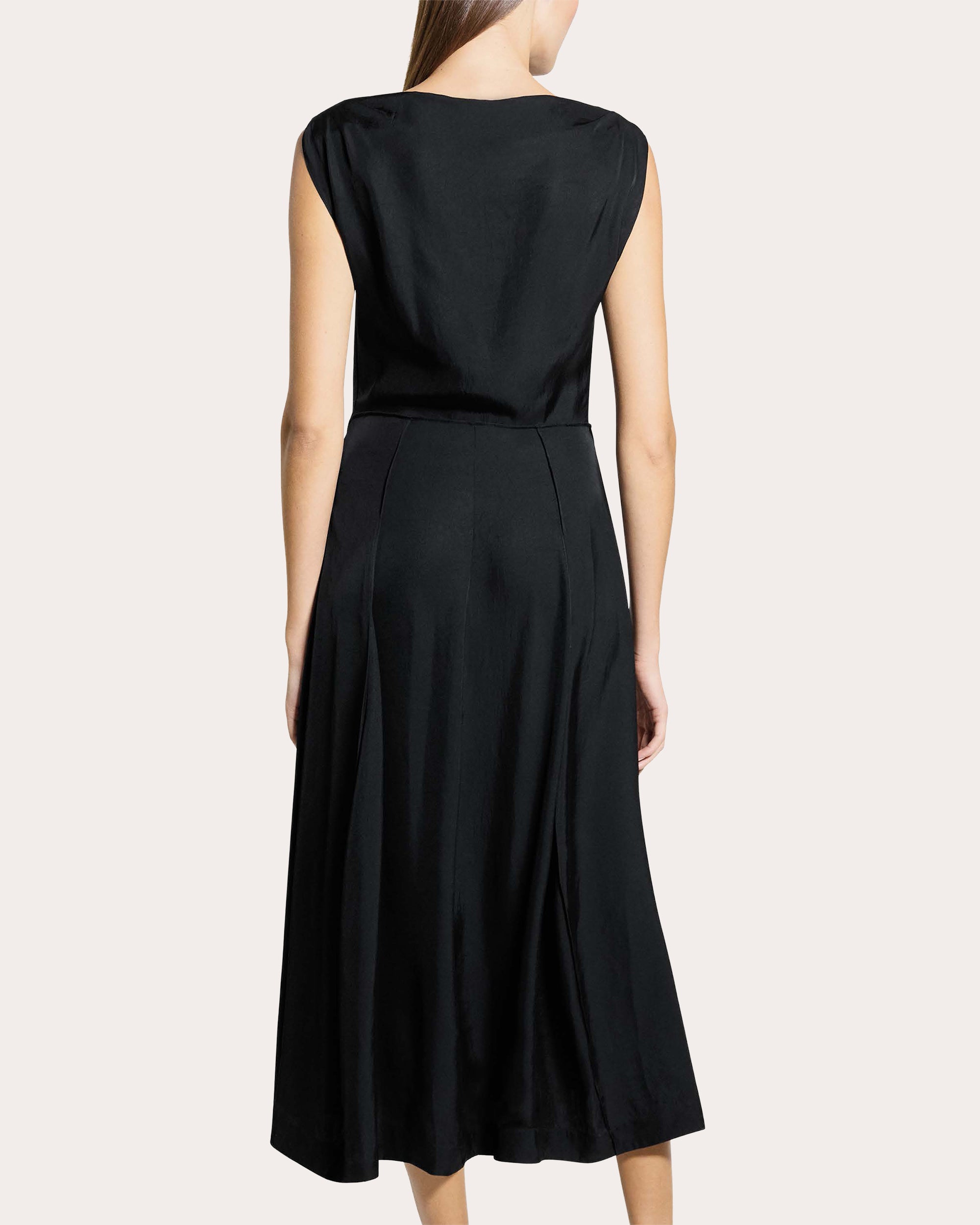 parachute midi dress Theory Women's Draped Dress - Black