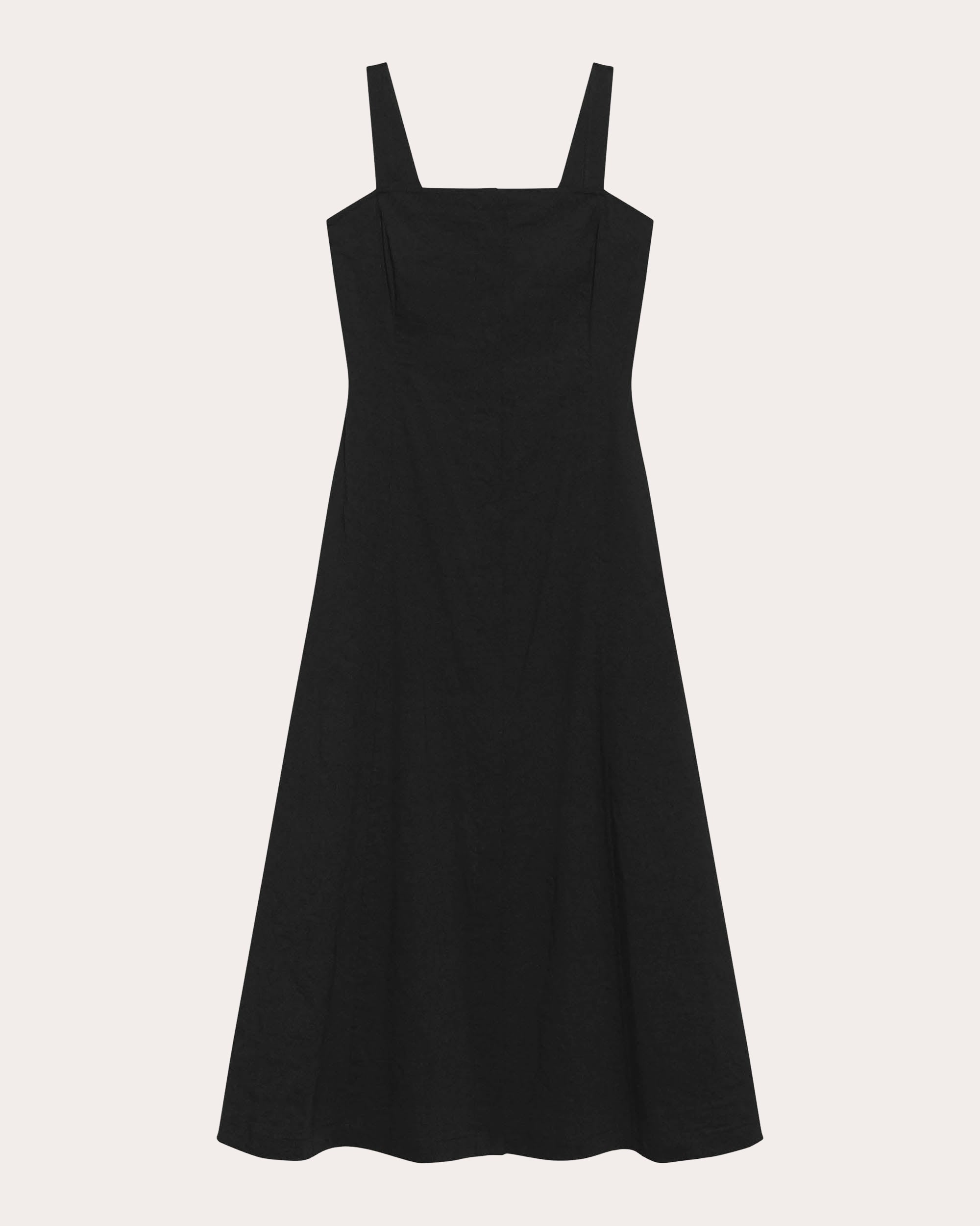 Theory Women's Square Neck Midi Dress - Black
