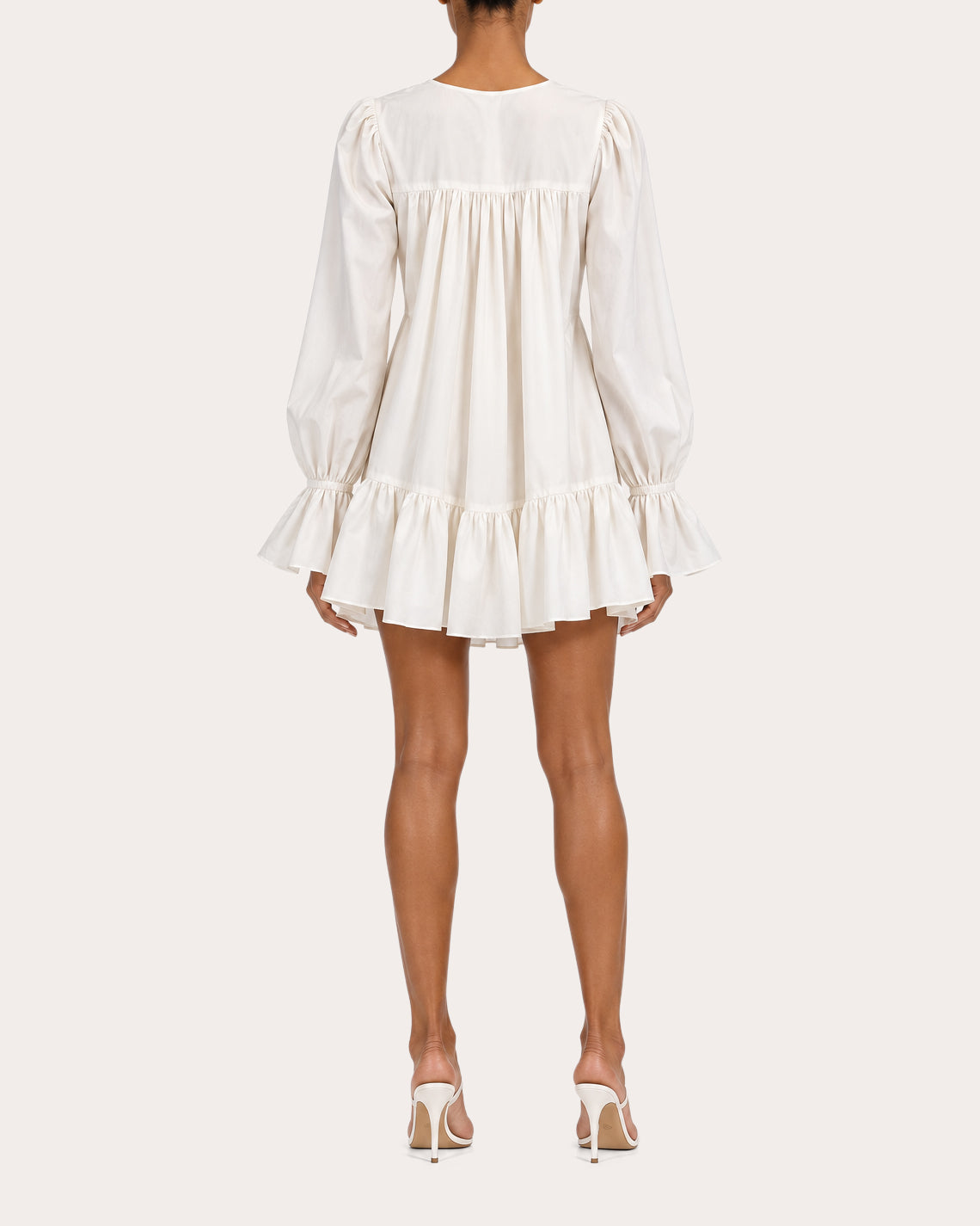 Thistle Cotton Poplin Ruffle Mini Dress