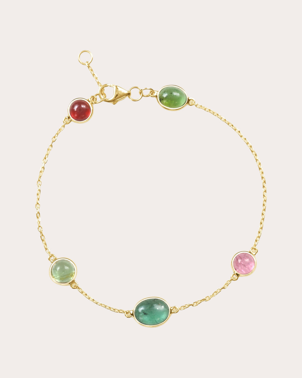 Tourmaline Cabochon Candy Bracelet