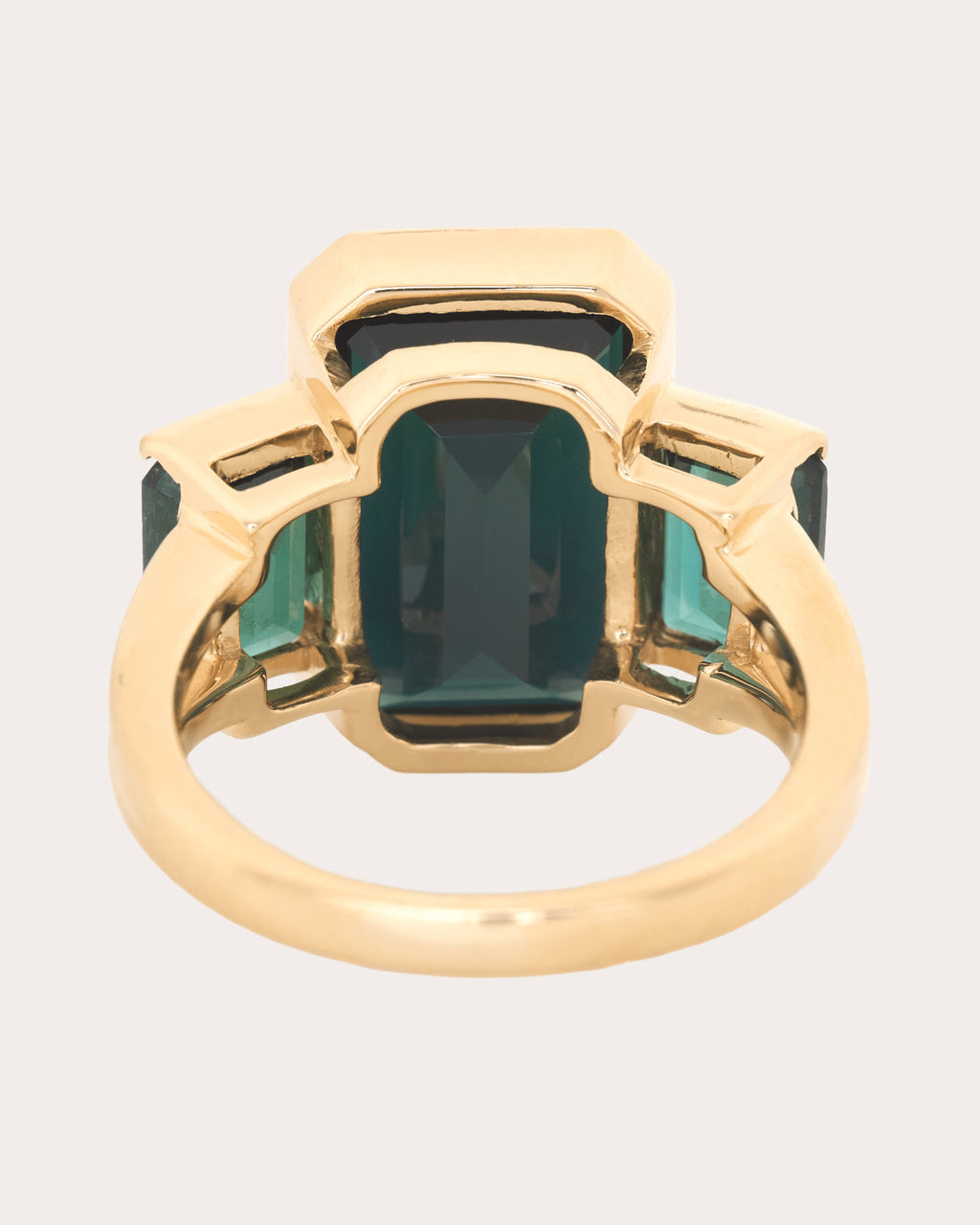 Tourmaline & 18k Gold Supreme Bar Ring