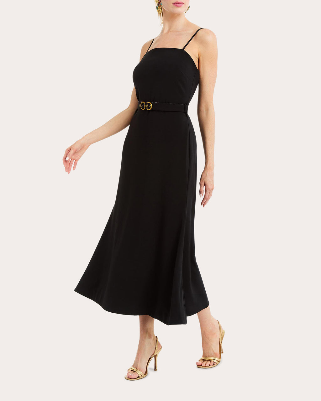 Tropez Floral Reversible Flared Midi Dress