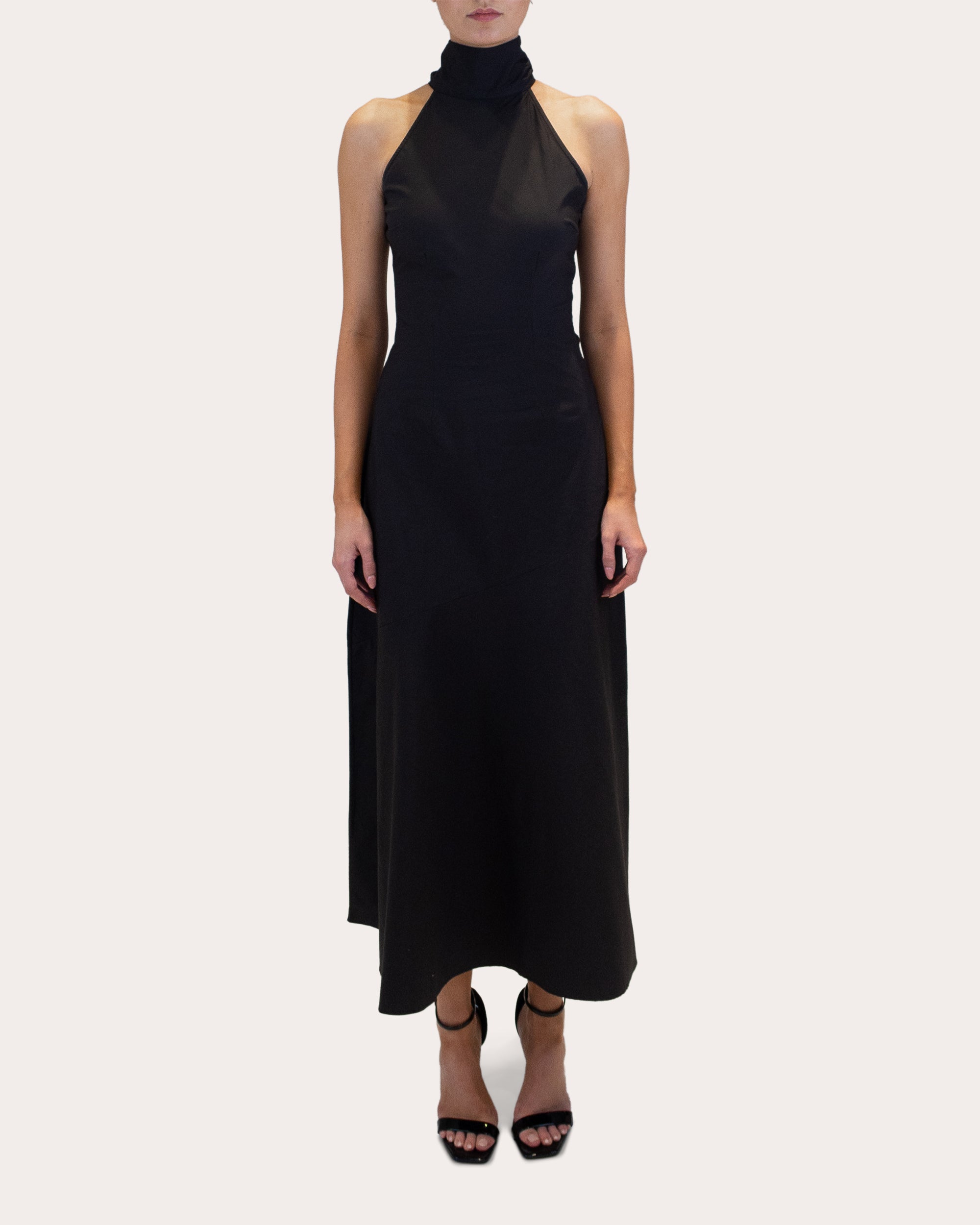Faye Poplin Halter Midi Dress | Olivela Faye Poplin Halter Midi Dress | Olivela