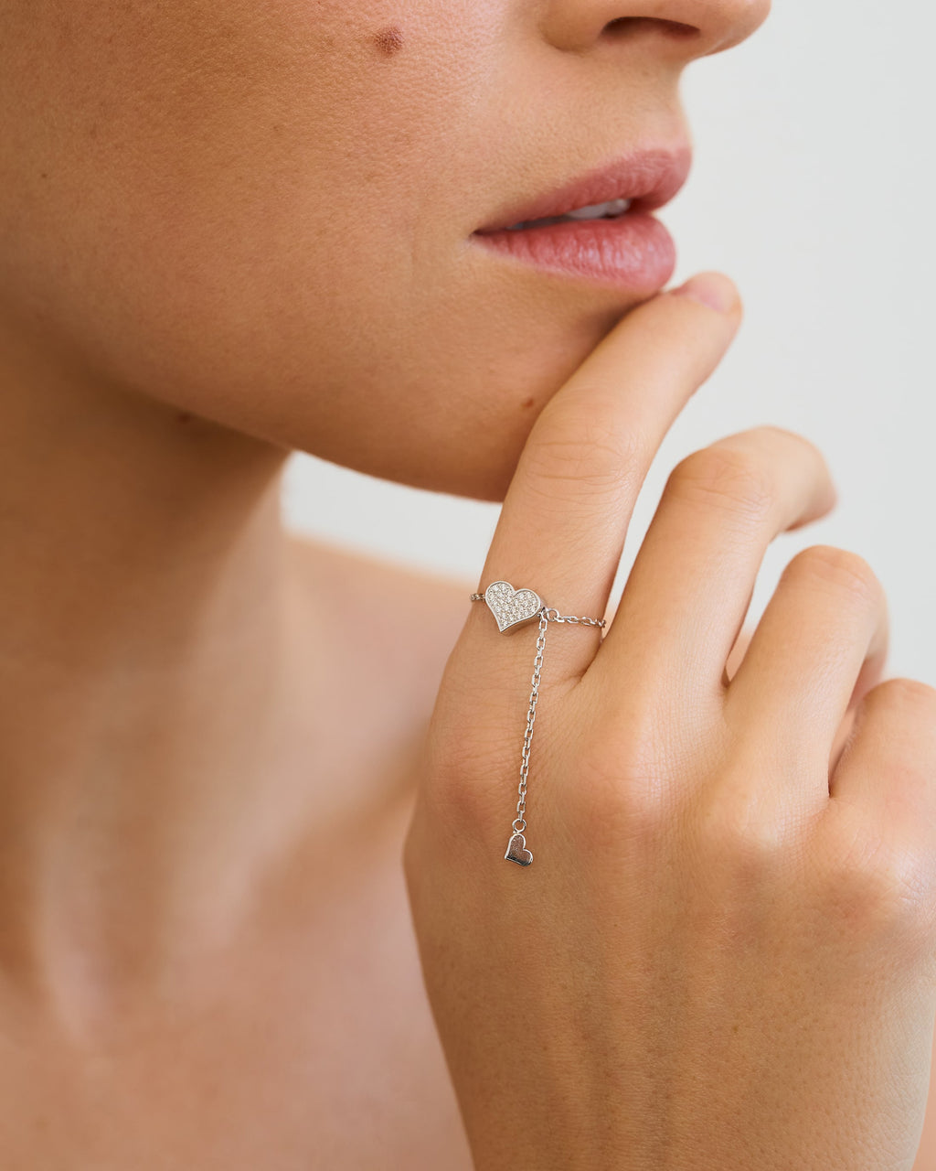 Diamond Heart Transformer Ring