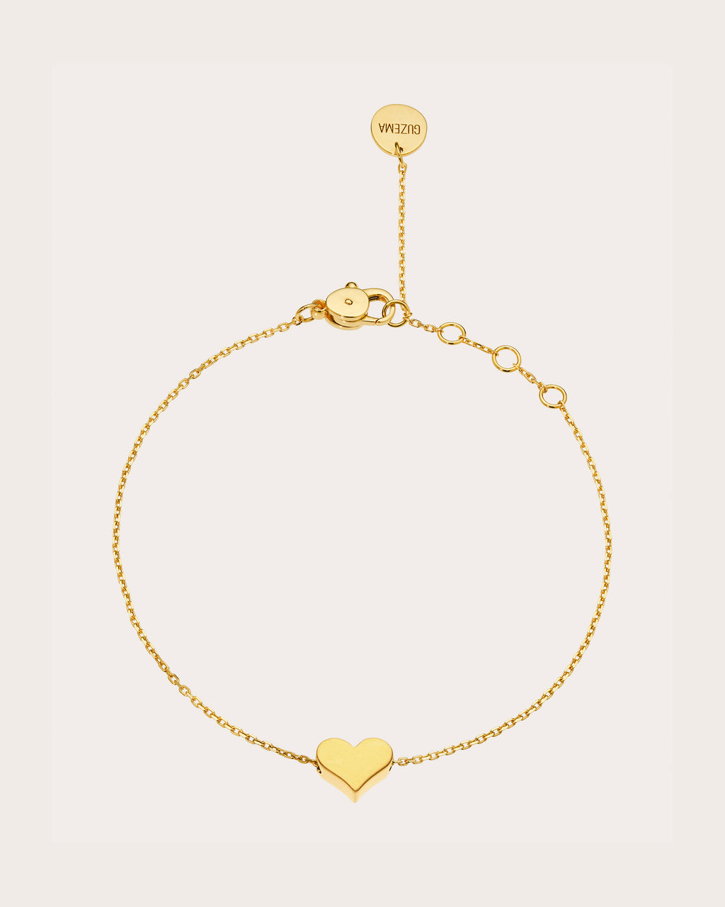18k Gold Heart Bracelet