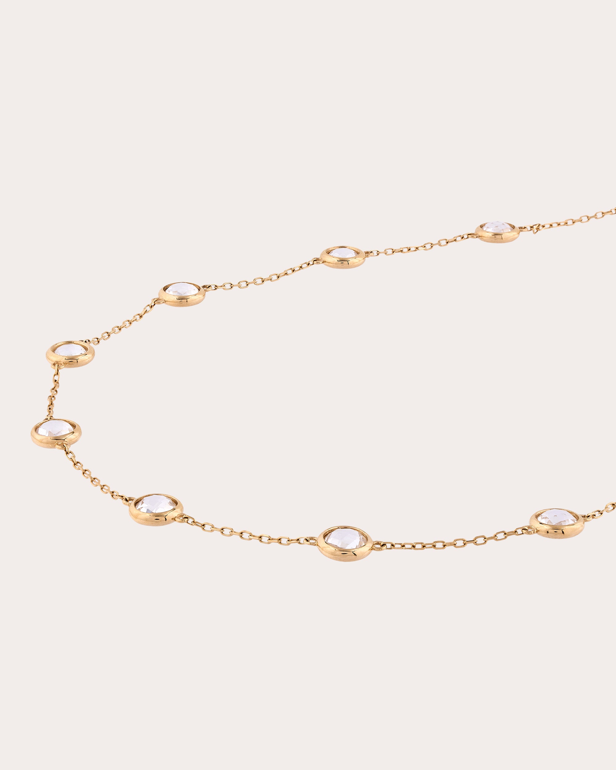 Crystal Quartz Vega Station Necklace