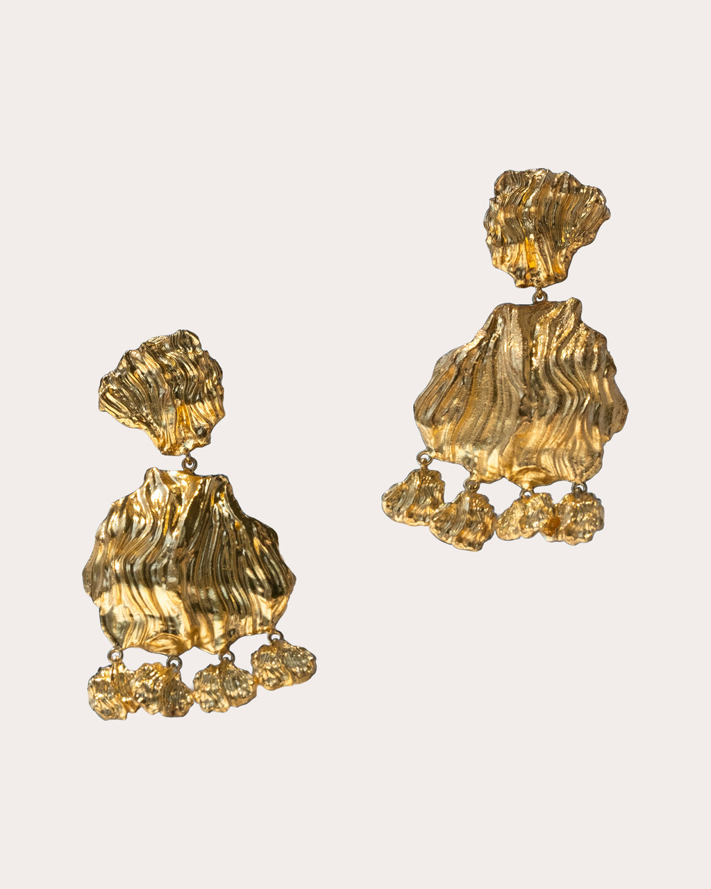 Statement Petals Drop Earrings