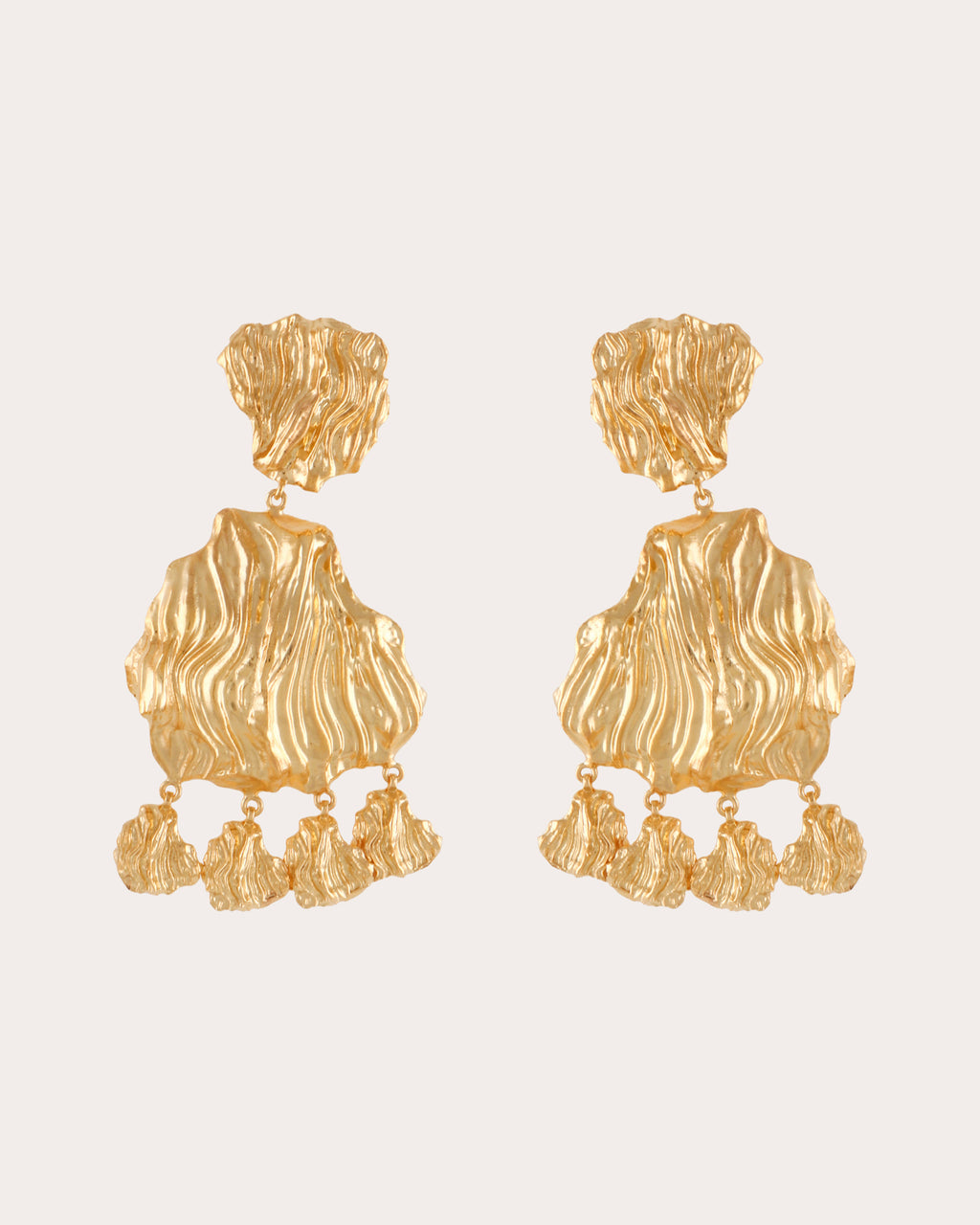Statement Petals Drop Earrings