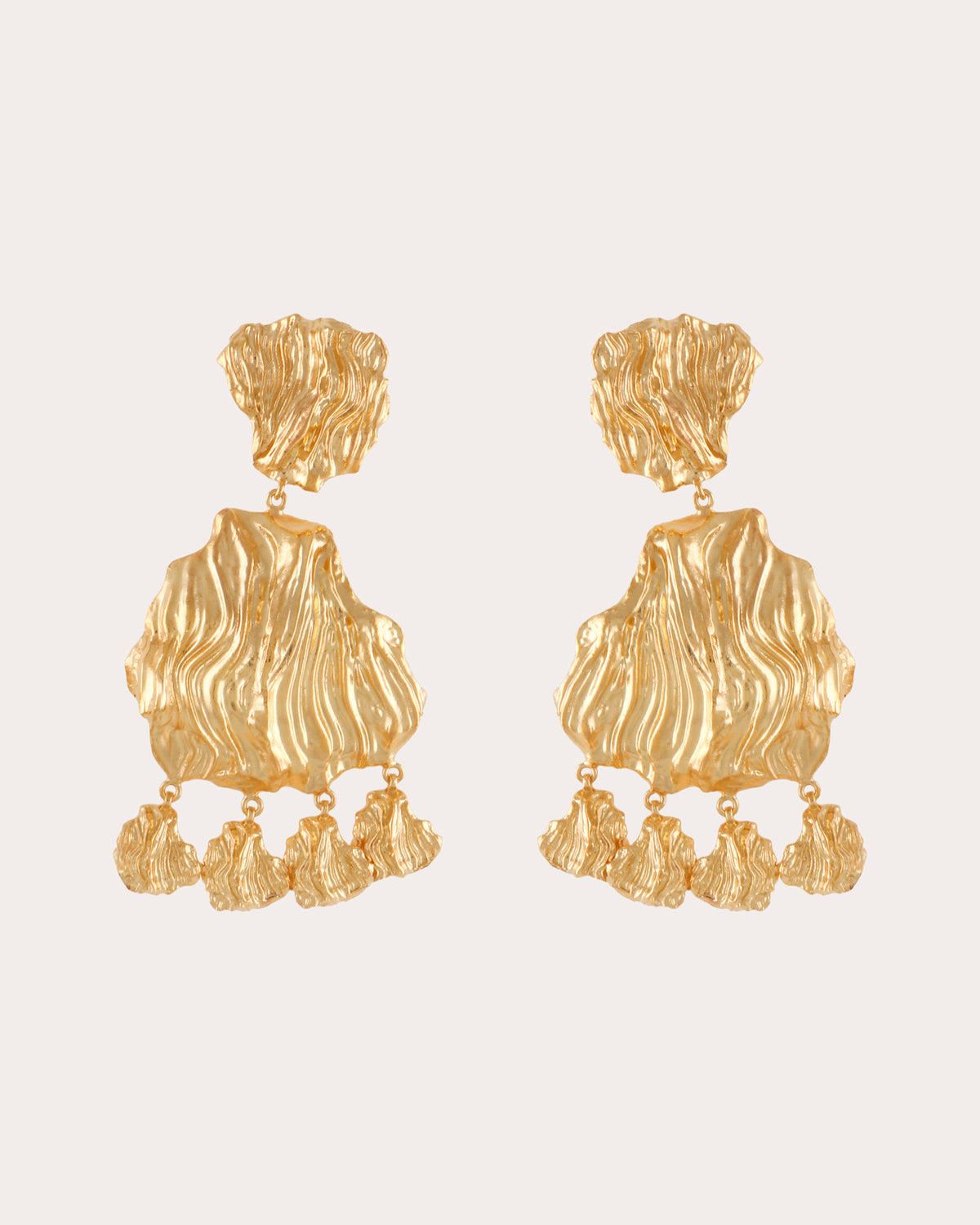 Statement Petals Drop Earrings