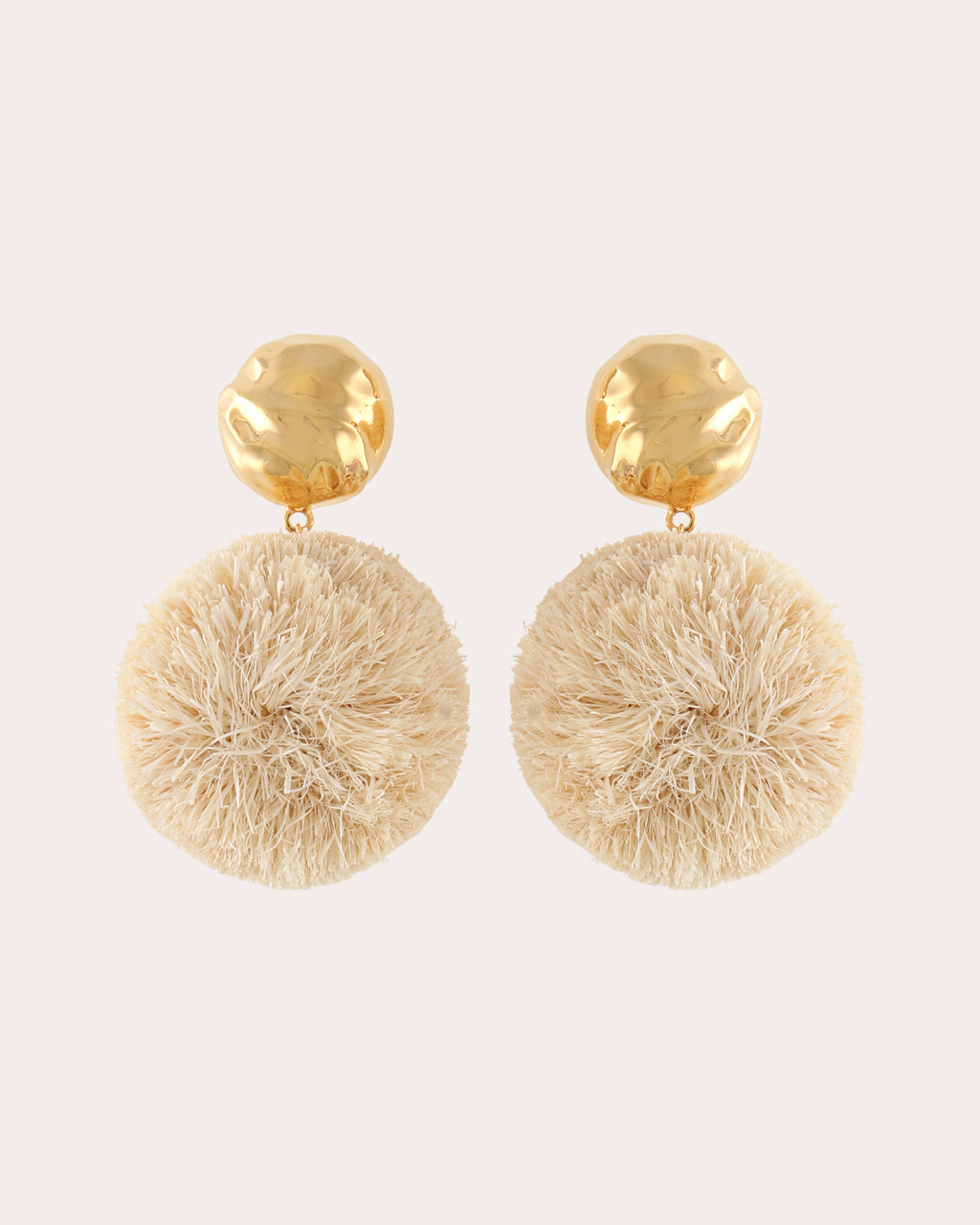 Medium Raffia Orbs Drop Earrings