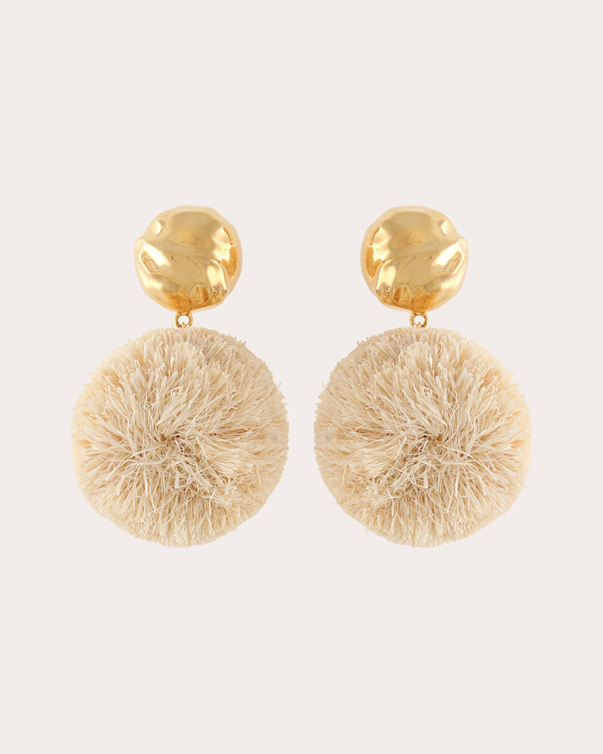 Medium Raffia Orbs Drop Earrings