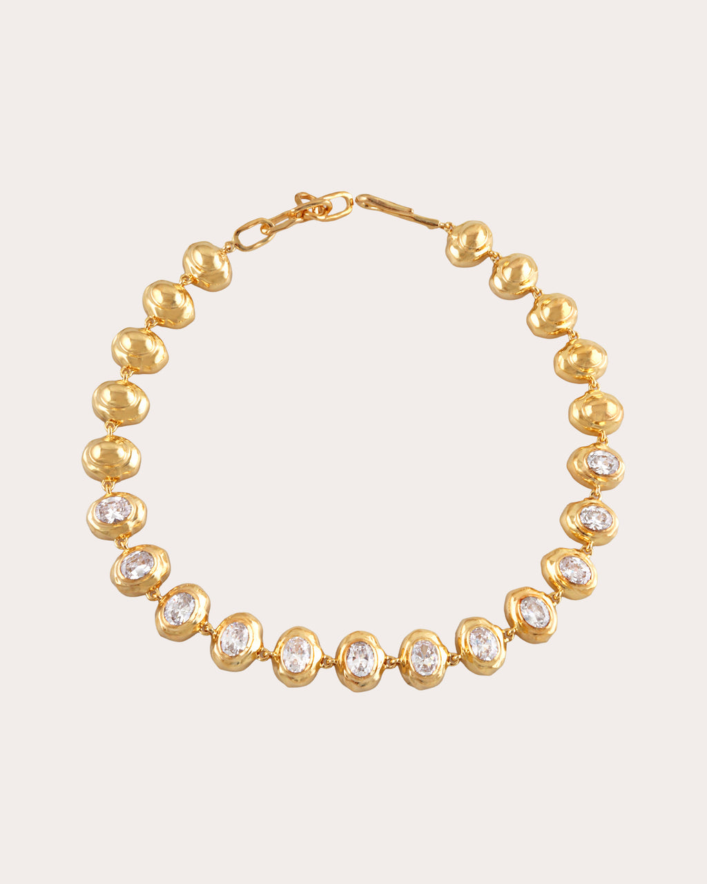 Cubic Zirconia Multi Oval Necklace