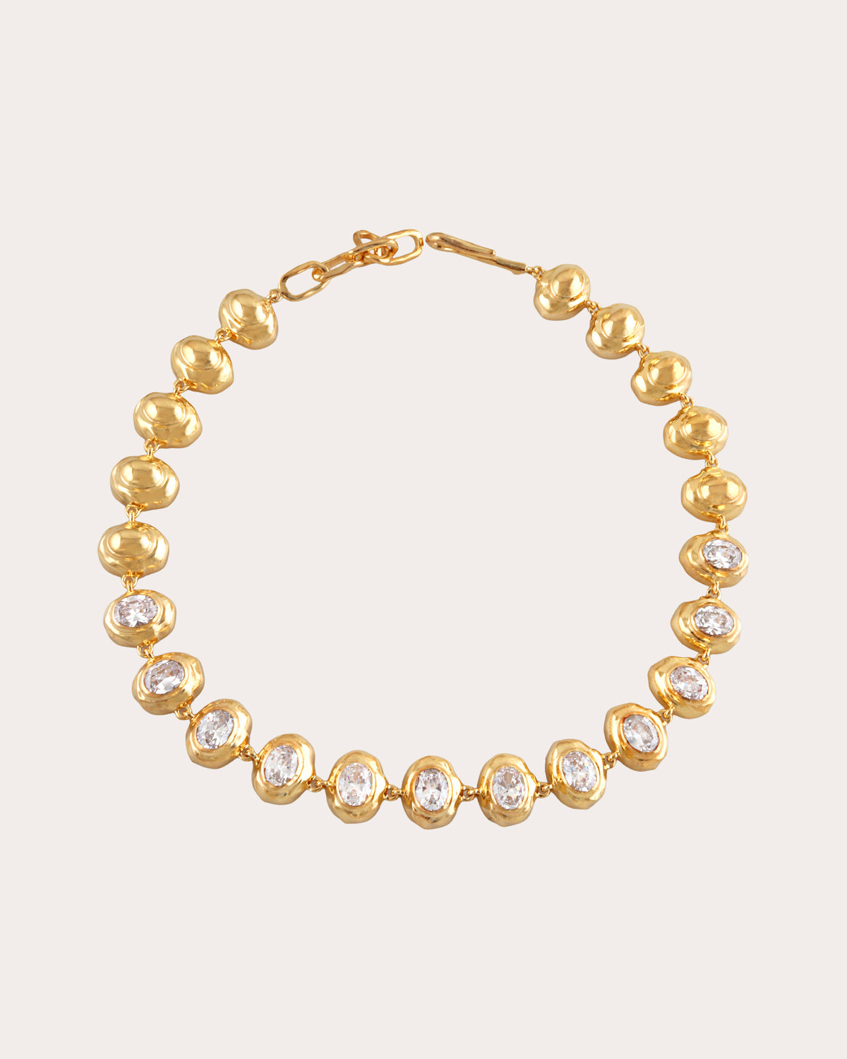 Cubic Zirconia Multi Oval Necklace