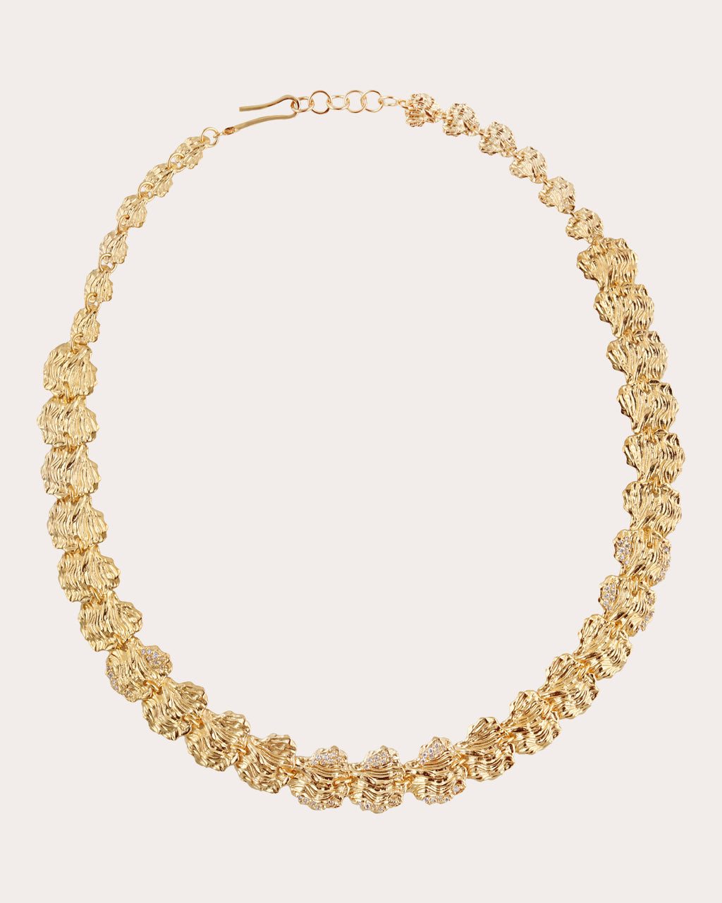 Cubic Zirconia Mini Petals Necklace