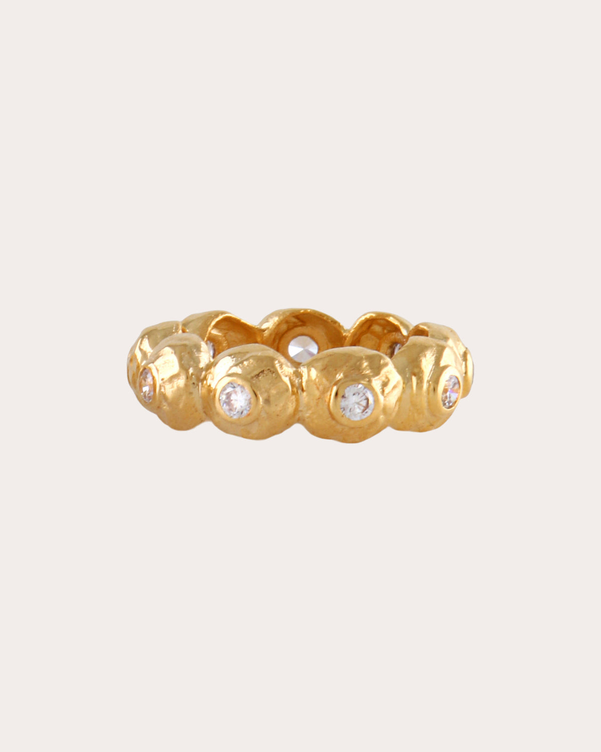 Cubic Zirconia Orb Ring