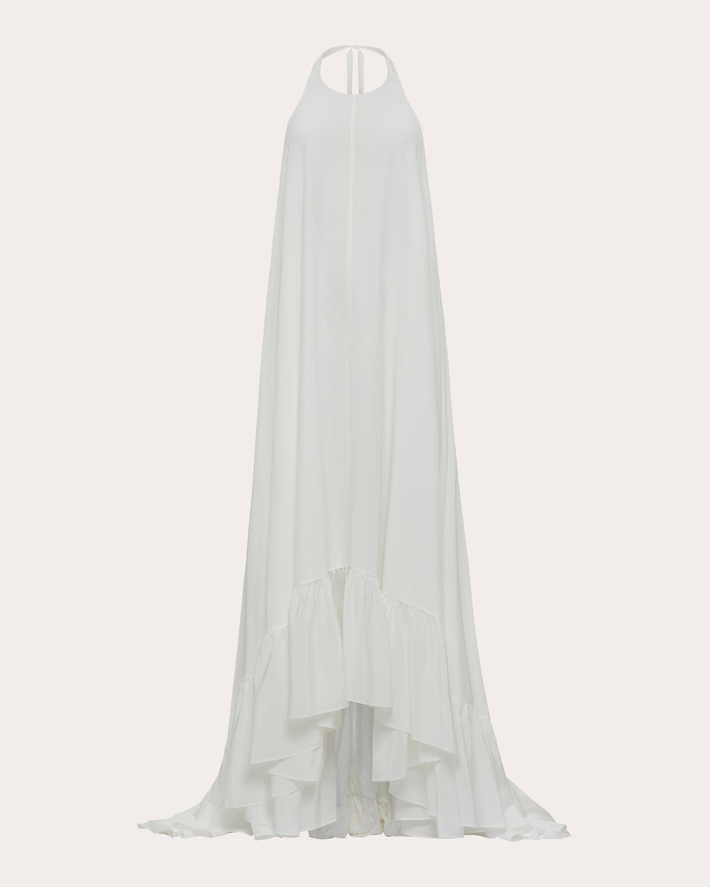 Sadie Silk Crepe Halter Gown
