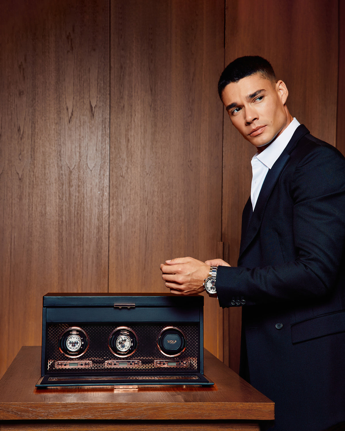 Axis Triple Watch Winder Storage Case
