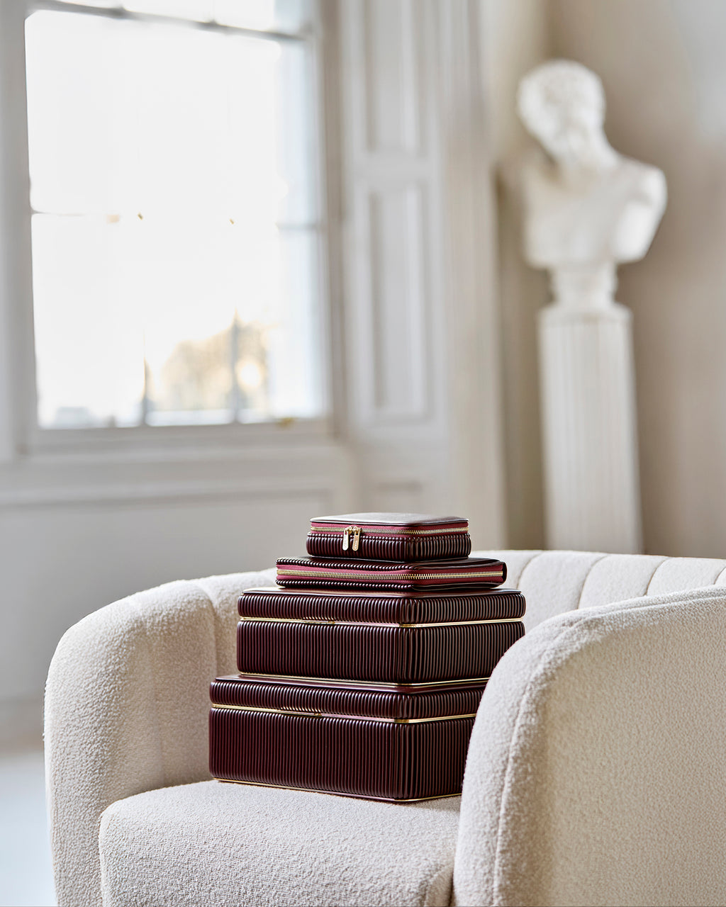 Bella Pleated Large Jewelry Box