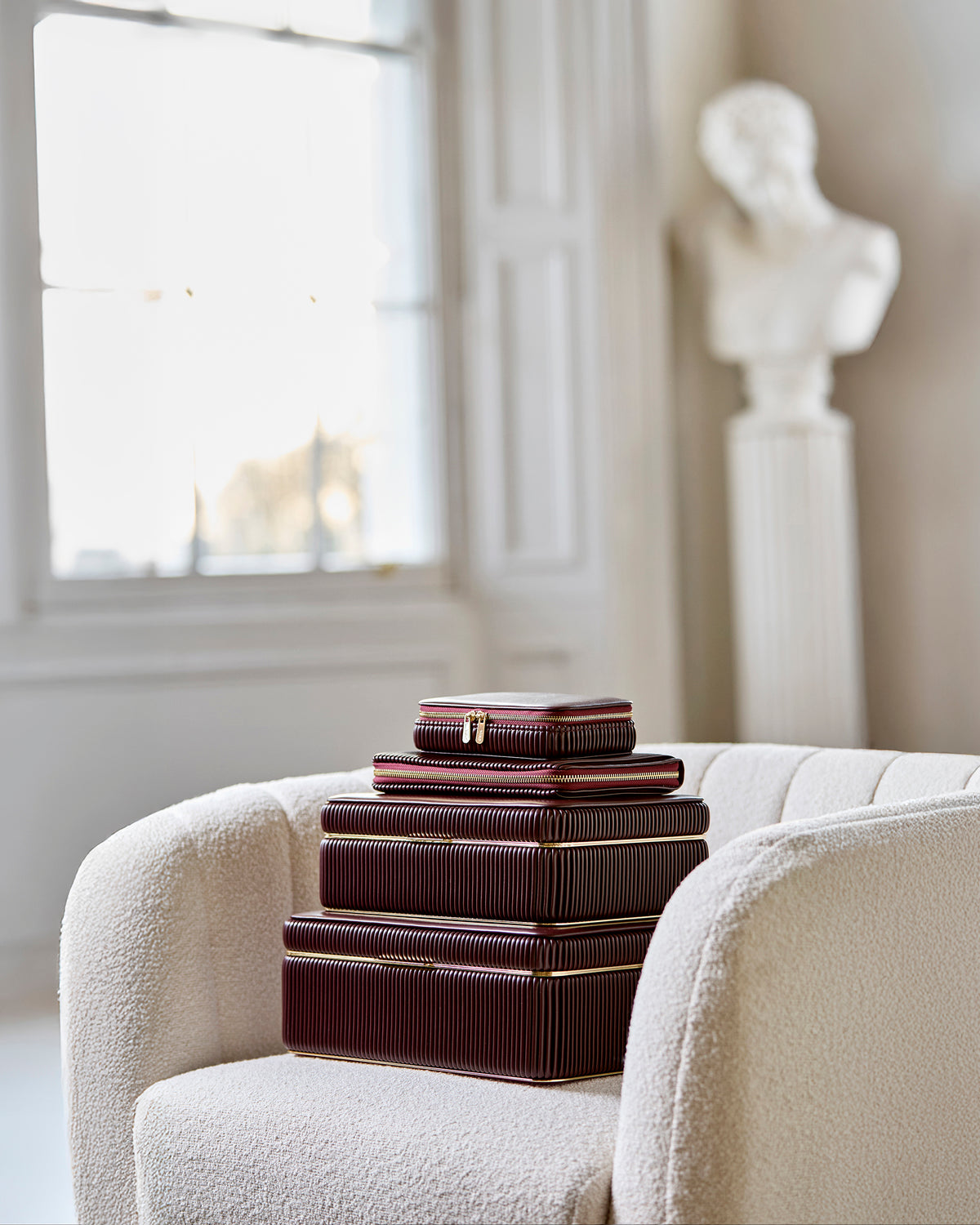 Bella Pleated Large Jewelry Box
