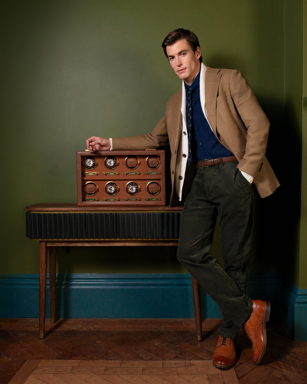 Brogue 8-Piece Watch Winder