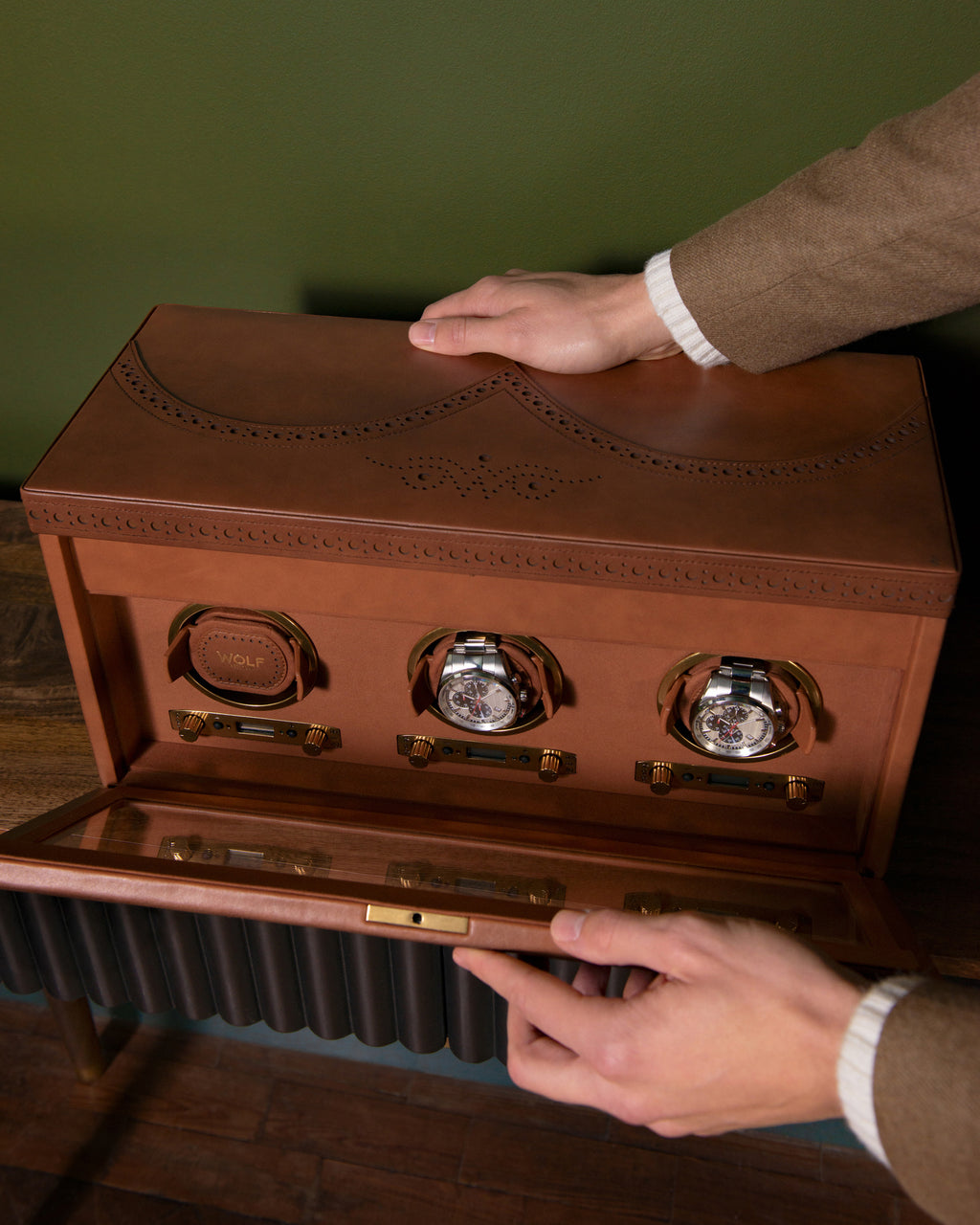 Brogue Triple Watch Winder